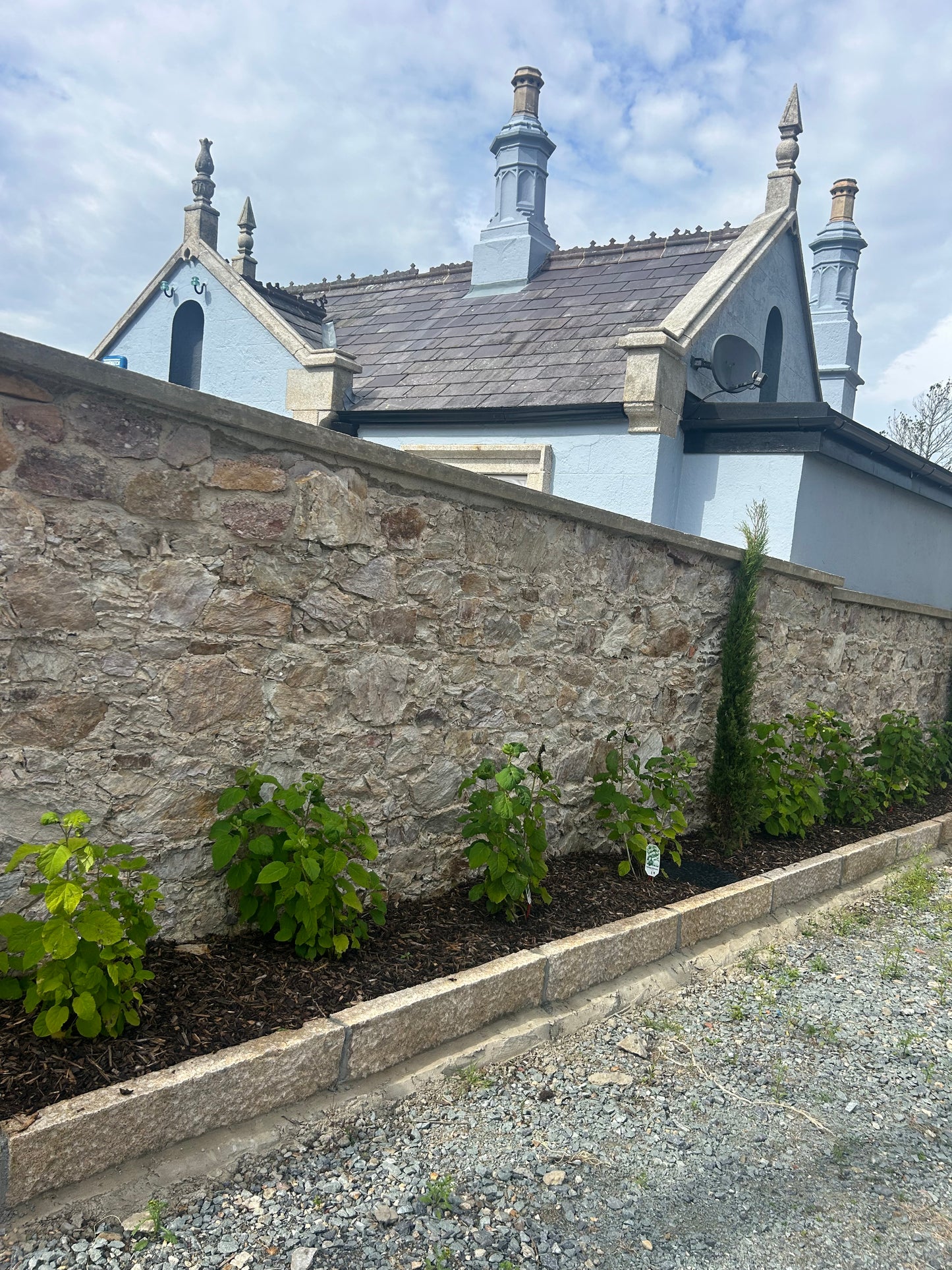 Wicklow Chiseled Golden Granite 8” High Driveway Kerbs x 200 linear meters summer sale deal / Free Delivery in Ireland