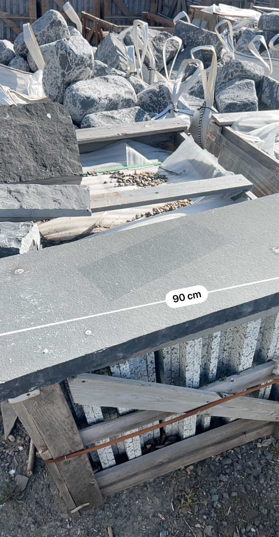Valentia Black Chisel Edged Wall Capping 350mm x 50mm x 10 linear meters on pallet/ Free Delivery in Ireland