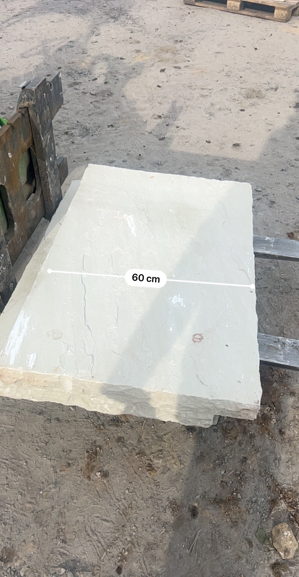 Tipperary Sandstone Hearthstone / Steps x 2 pieces 600mm x 900mm x 80mm ( chisel edged ) on pallet / free delivery Ireland