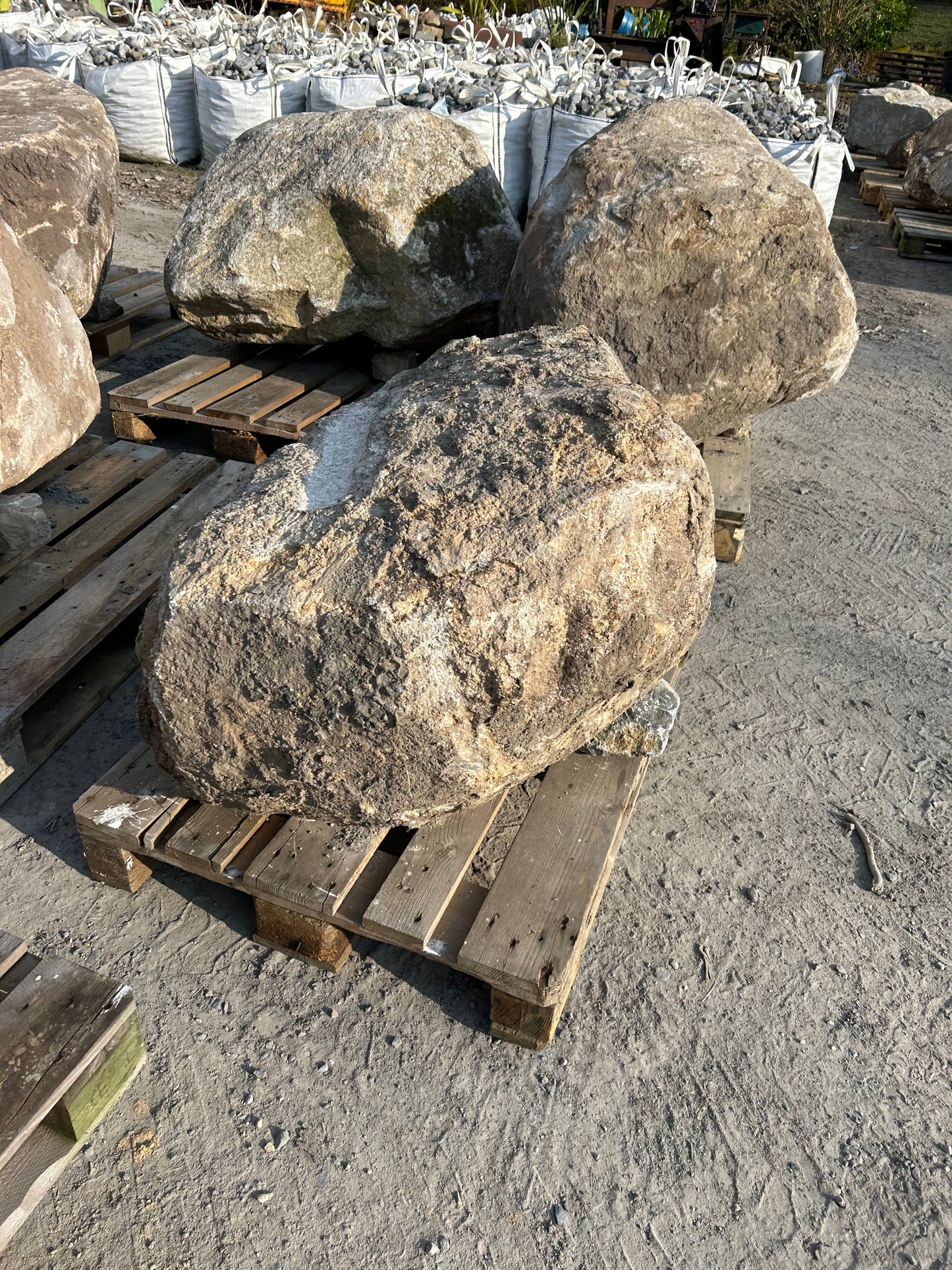 Granite Glacial Landscape Boulders, Large Specimen Stones, Sold Individually