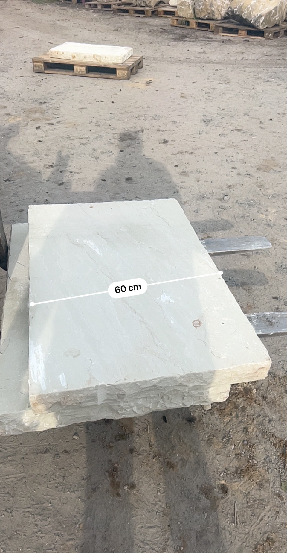 Tipperary Sandstone Hearthstone / Steps x 2 pieces 600mm x 900mm x 80mm ( chisel edged ) on pallet / free delivery Ireland