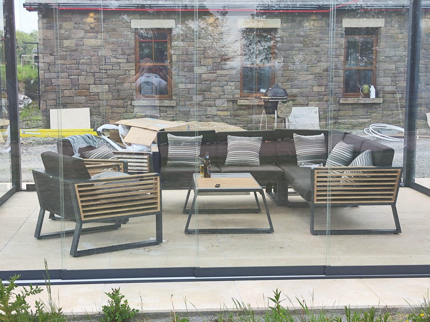 Monaco Cream Natural Stone Limestone Flagstones 20m2 Crate / Free Delivery in Ireland