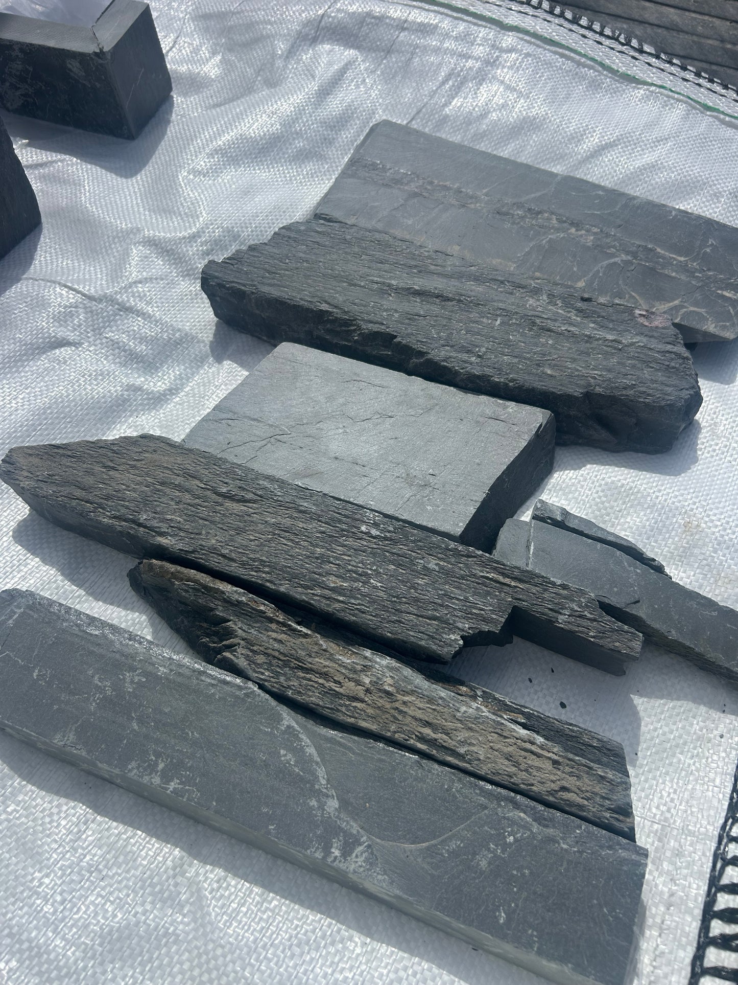 Donegal Black Slate Cladding and Corners 30mm / 10m2 or linear meters in pallet / Free Delivery in Ireland