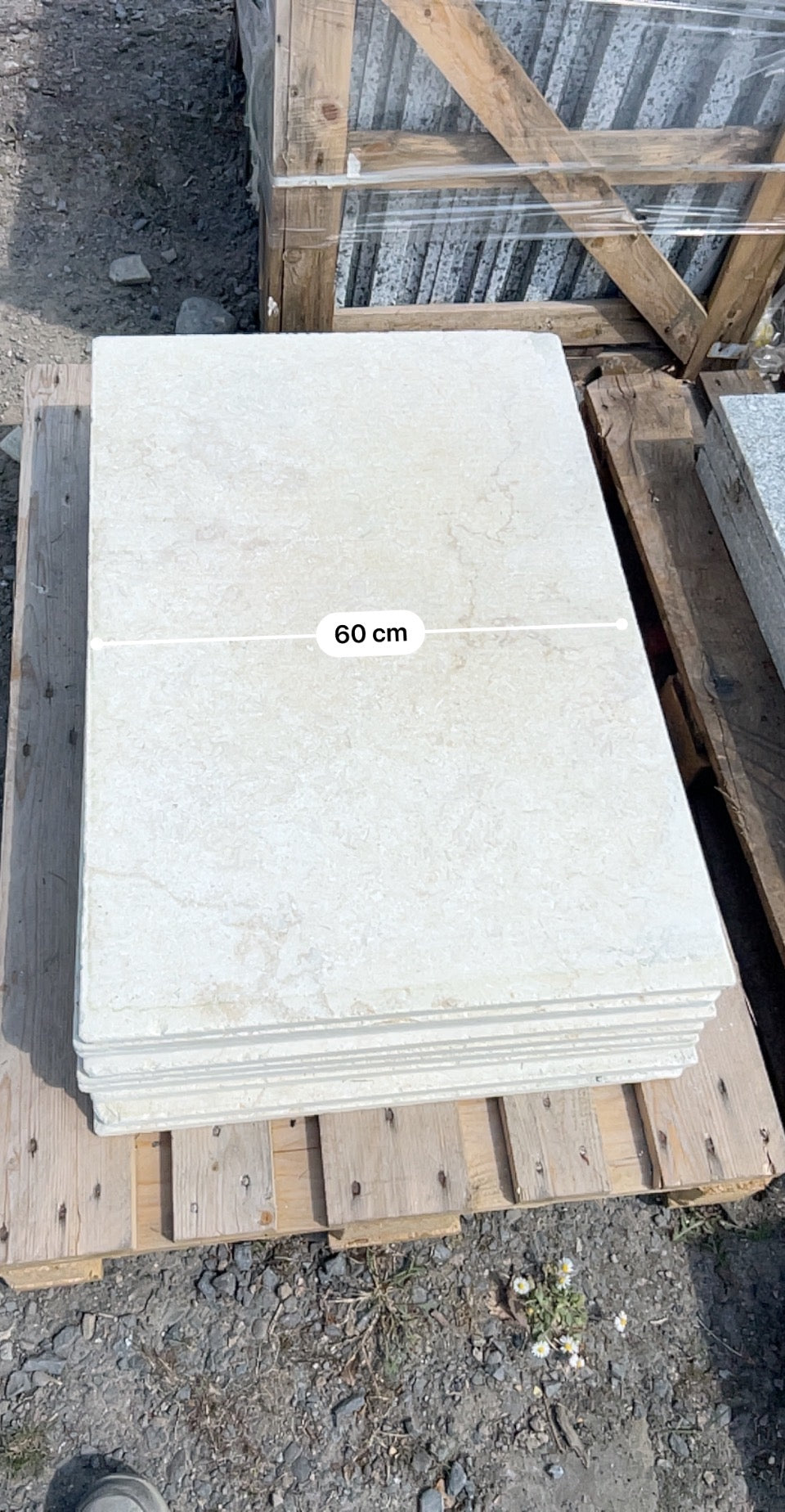 Monaco Cream Natural Stone Limestone Flagstones 20m2 Crate / Free Delivery in Ireland