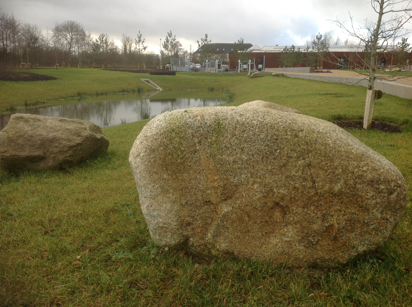 A January Sale on 20 large Glacial Granite Round Landscape Boulders on Pallets with Free Delivery in Ireland / 50%Off!!!!