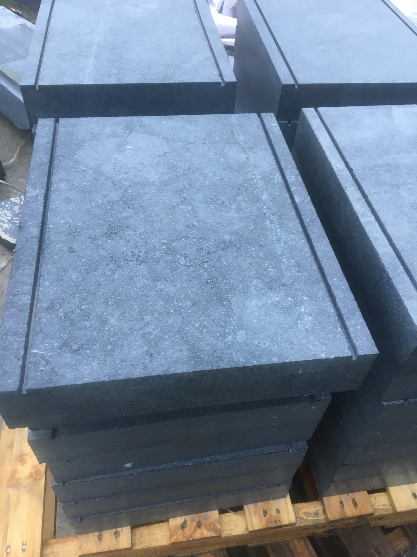 Kilkenny Blue Sanded Limestone Flat Pier Caps 1050mm x 1050mm x 100mm ( sold as pair )