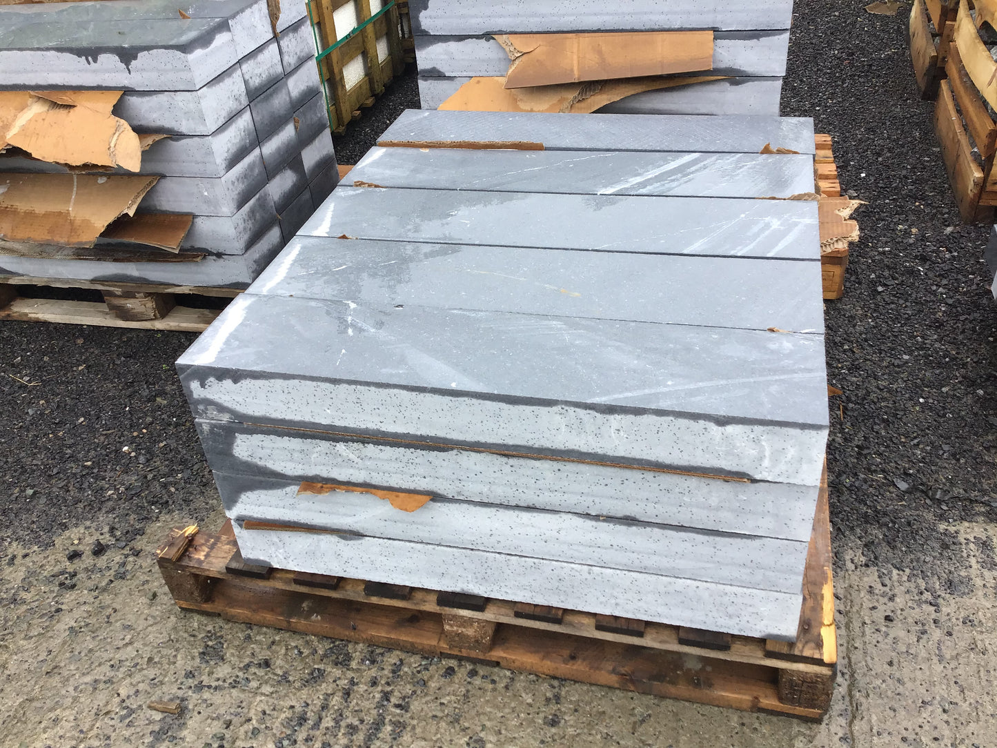 Kilkenny blue sanded limestone wall capping 180mm x 60mm x 10 linear meters on pallet / free delivery Ireland