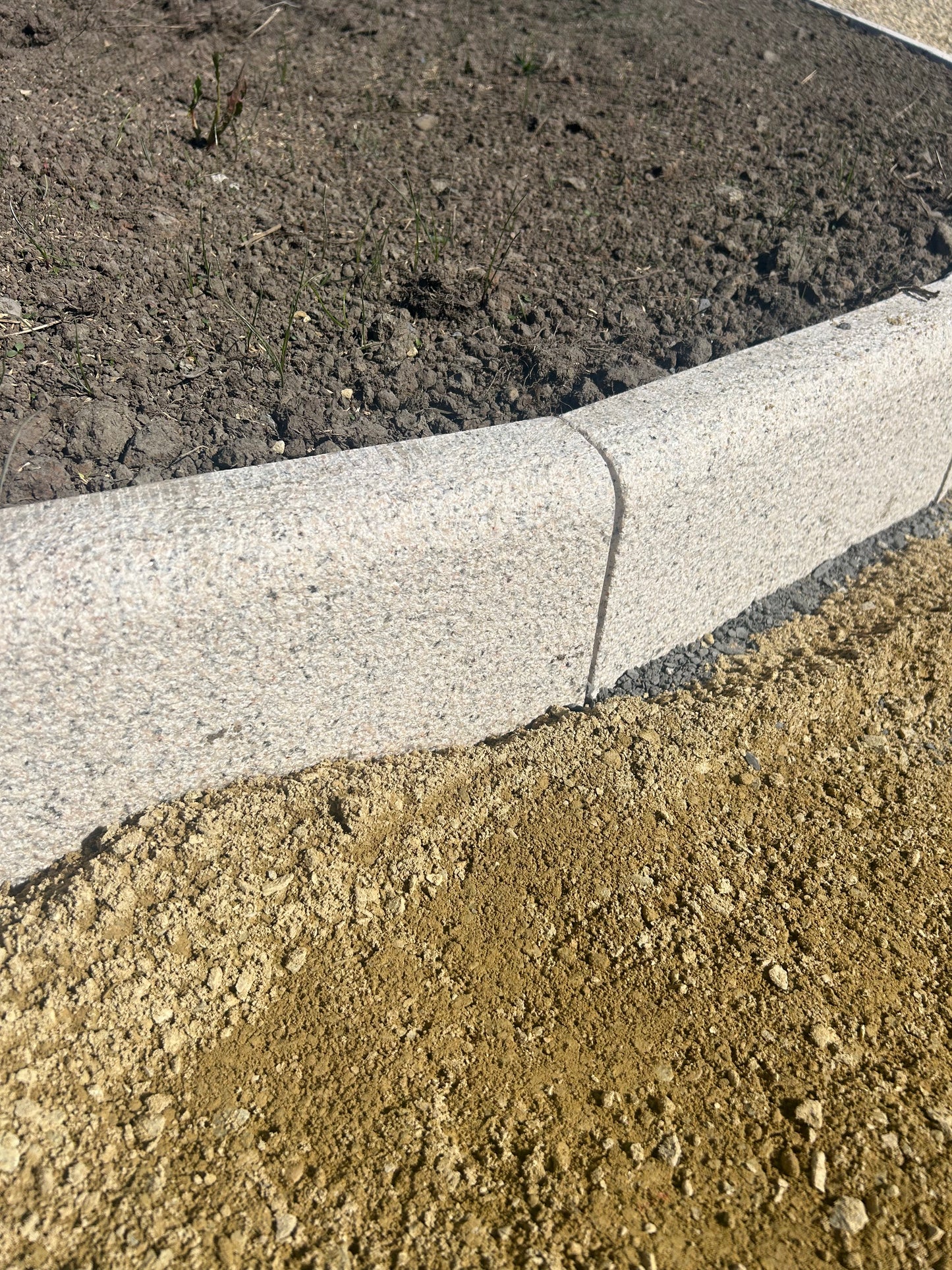 Dalkey Golden Granite Bullnose Driveway Kerbs 6” High x 2” x 39” x 10 linear meter pallet / free delivery Ireland