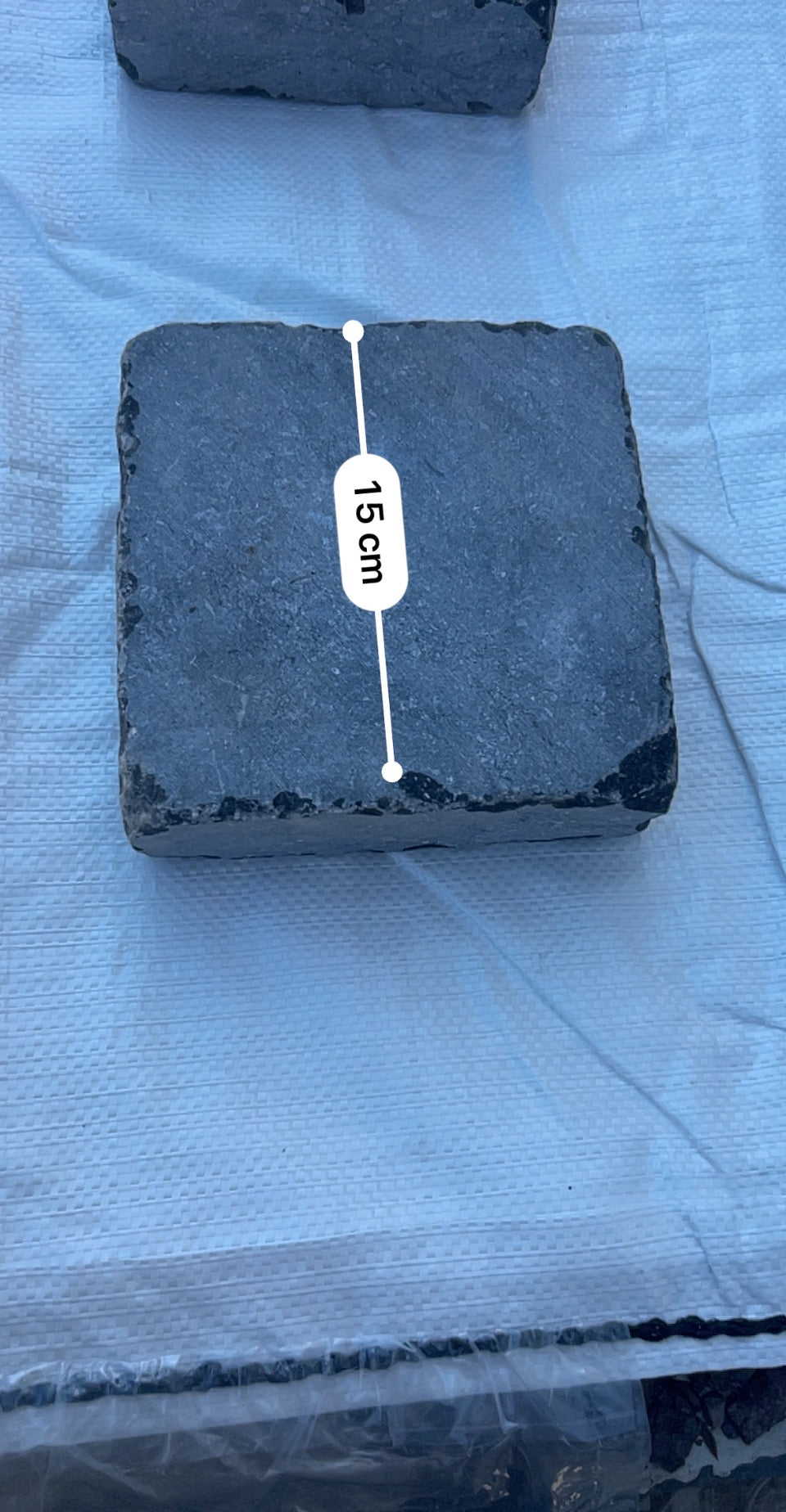 Kilkenny blue limestone border cobblestone 6” x 6” x 2” for patios x 20 Lm on pallet / free delivery Ireland