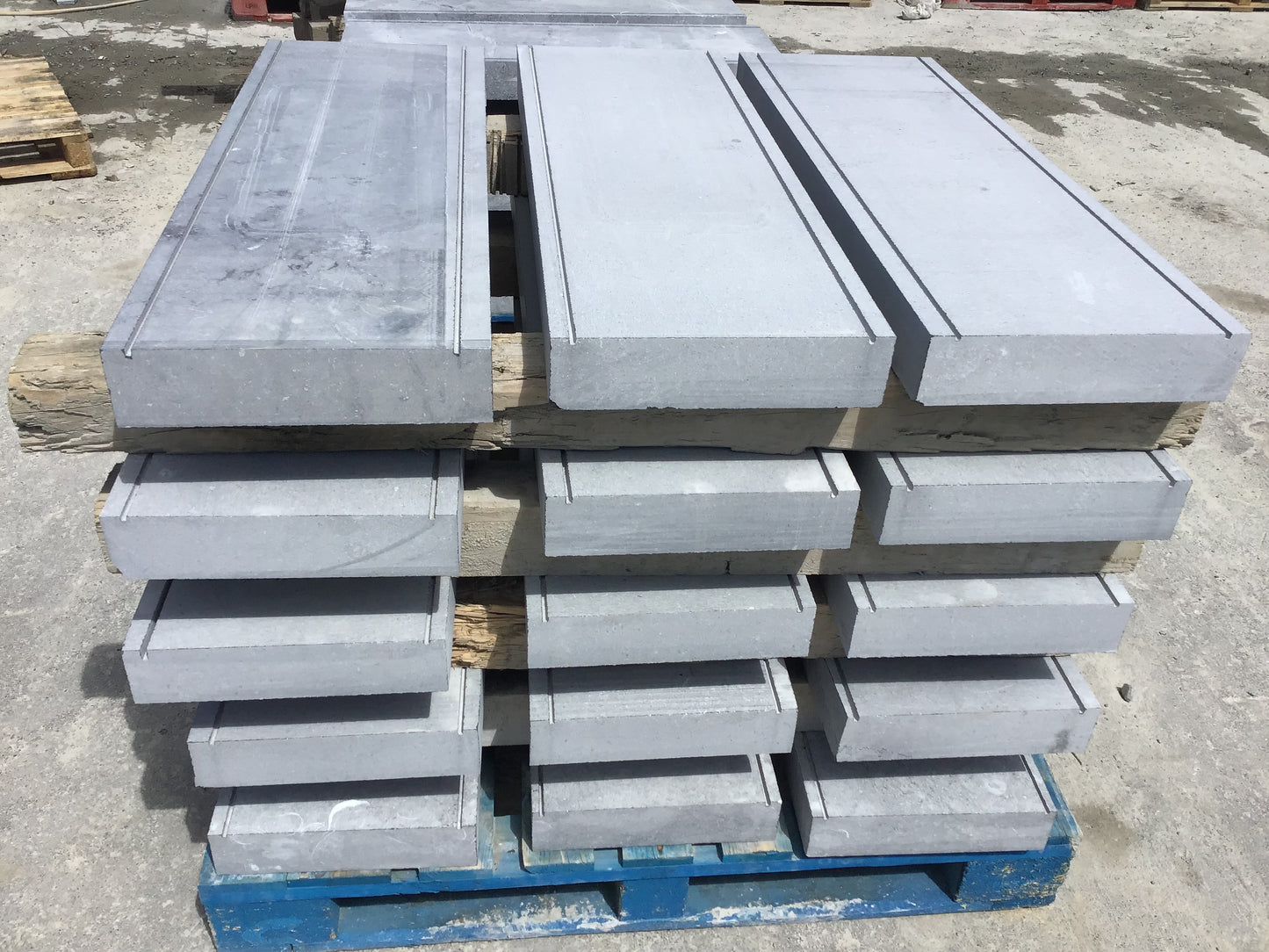 Kilkenny blue sanded limestone wall capping 180mm x 60mm x 10 linear meters on pallet / free delivery Ireland