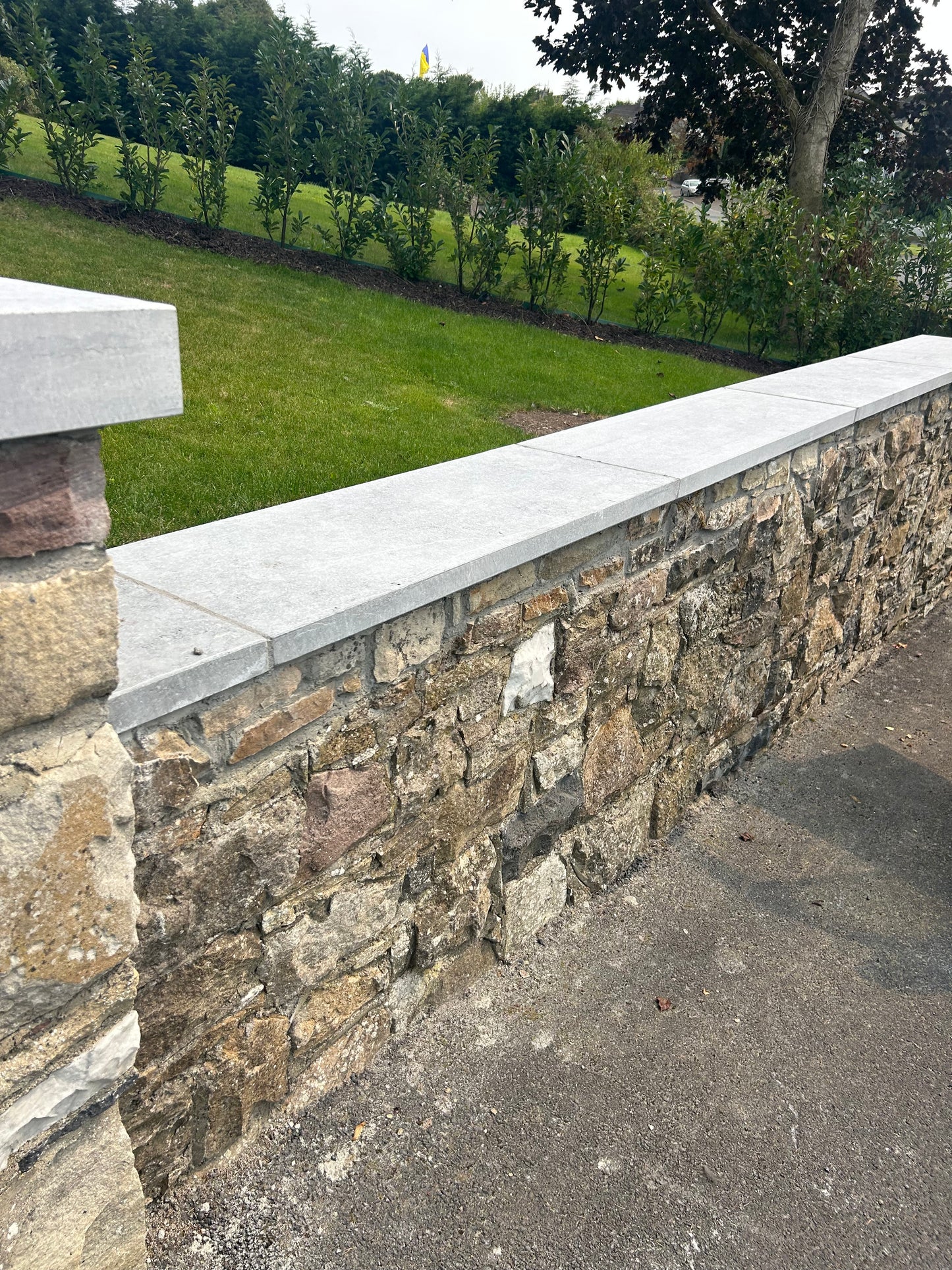 Kilkenny Blue Limestone Sanded Wall Capping 300mm x 60mm x 10 linear meters on pallet/ free delivery Ireland