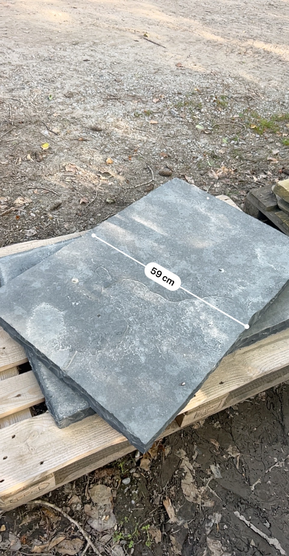 Valentia Black Limestone Chiseled Edge Pair of Steps / Hearthstones 600mm x 900mm x 70mm on pallet ( 2 pieces ) Free Delivery Ireland