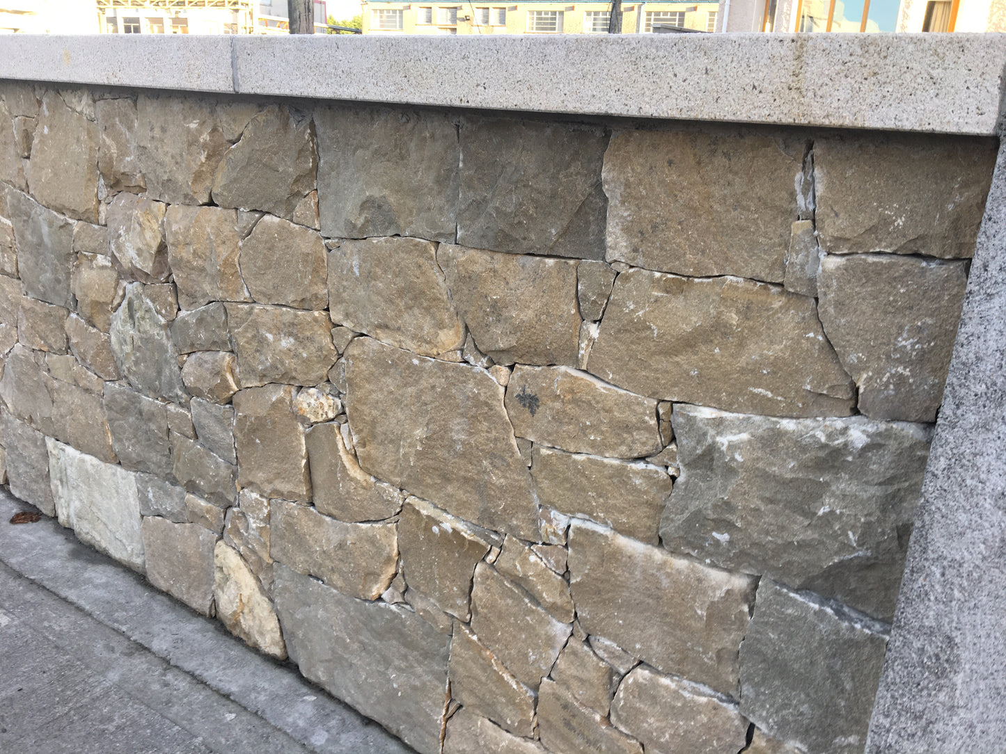 Wicklow Golden Granite Wall Capping 450mm x 60mm x 10 linear meters on pallet / free delivery in Ireland