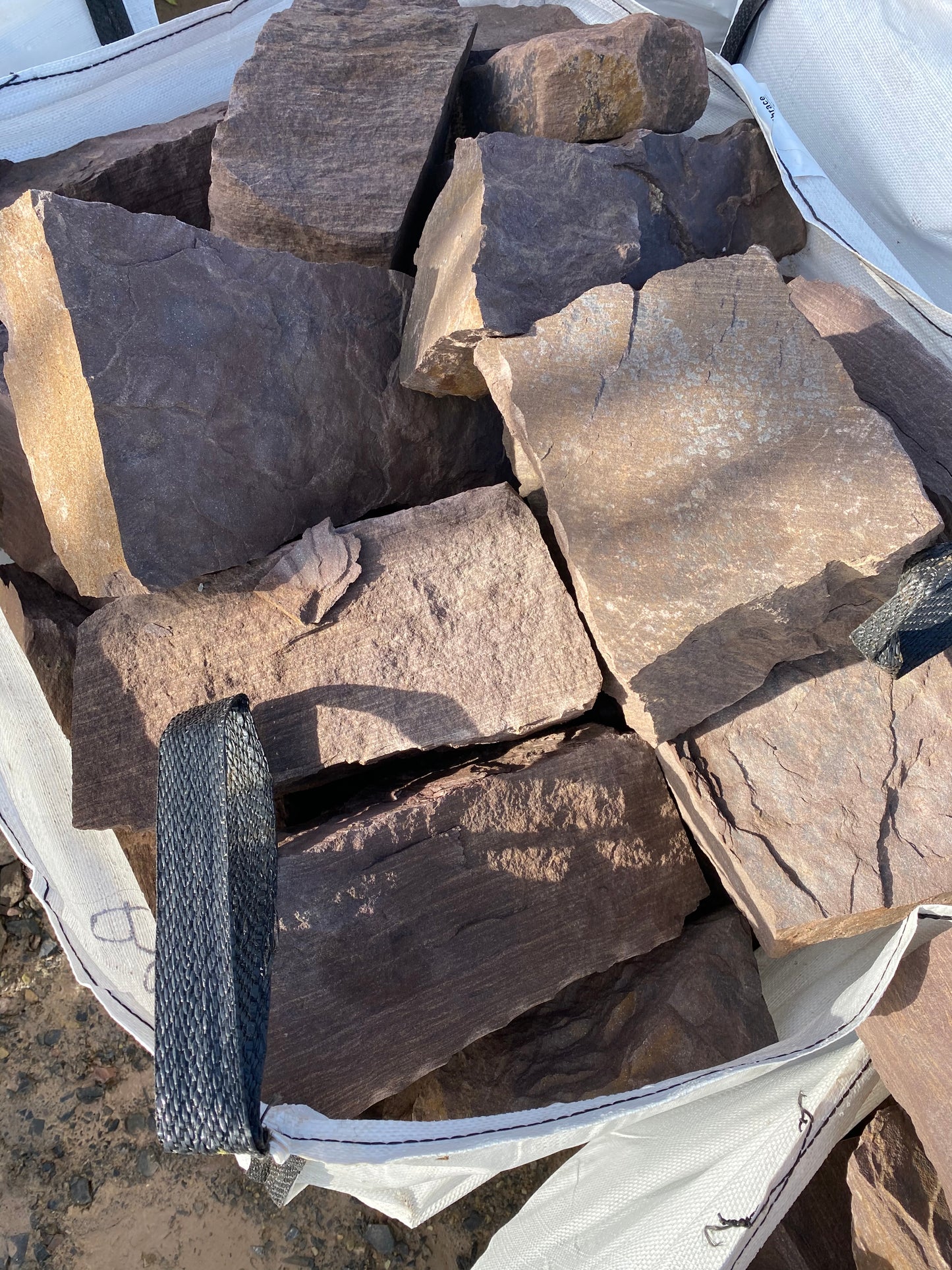 Achill Red Building Stone / Bulk Bag / Free Delivery In Ireland