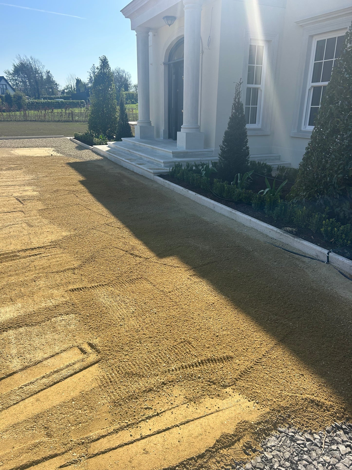 Dalkey Golden Granite Bullnose Driveway Kerbs 6” High x 2” x 39” x 10 linear meter pallet / free delivery Ireland