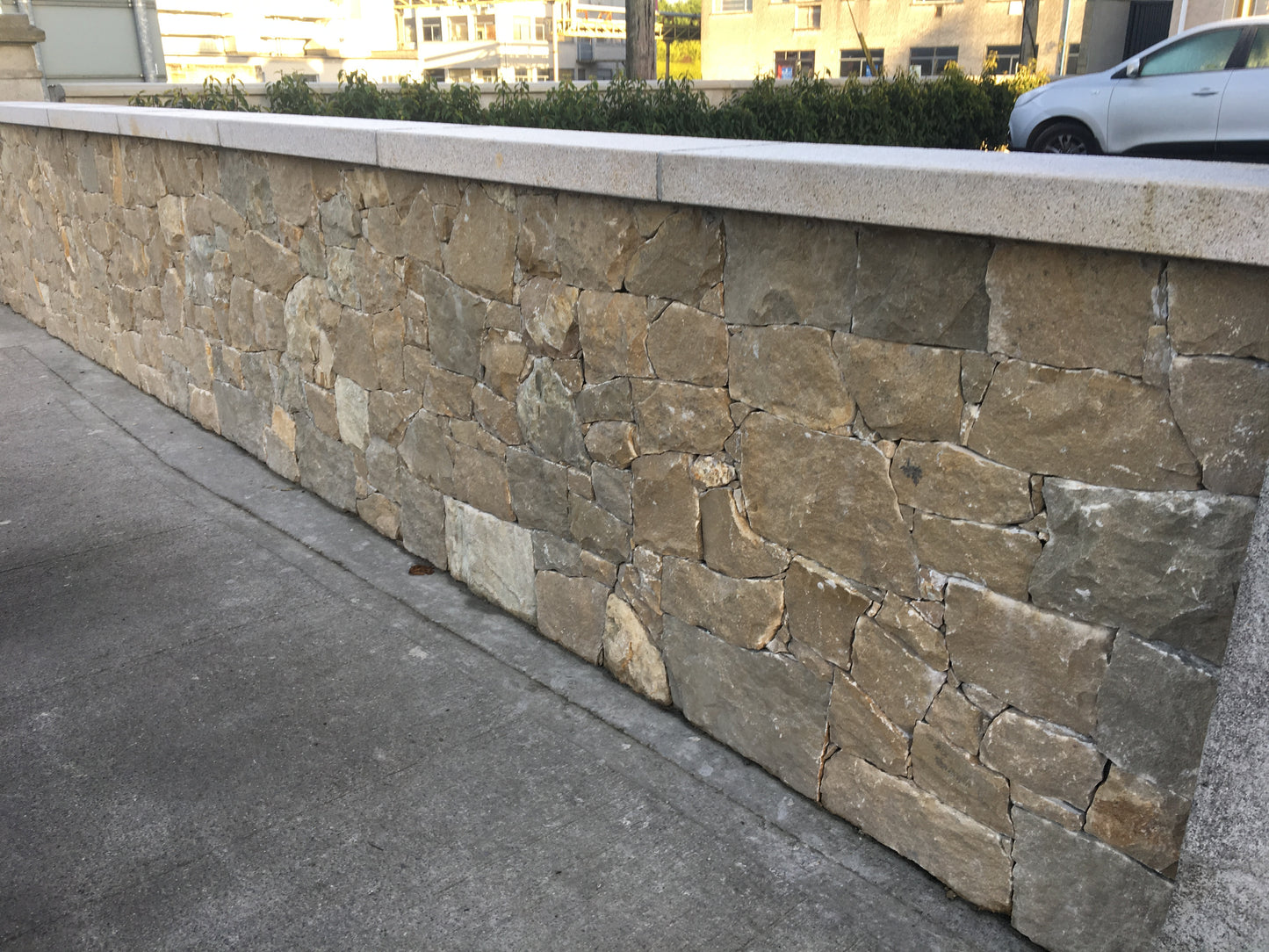 Wicklow Golden Granite Wall Capping 450mm x 60mm x 10 linear meters on pallet / free delivery in Ireland