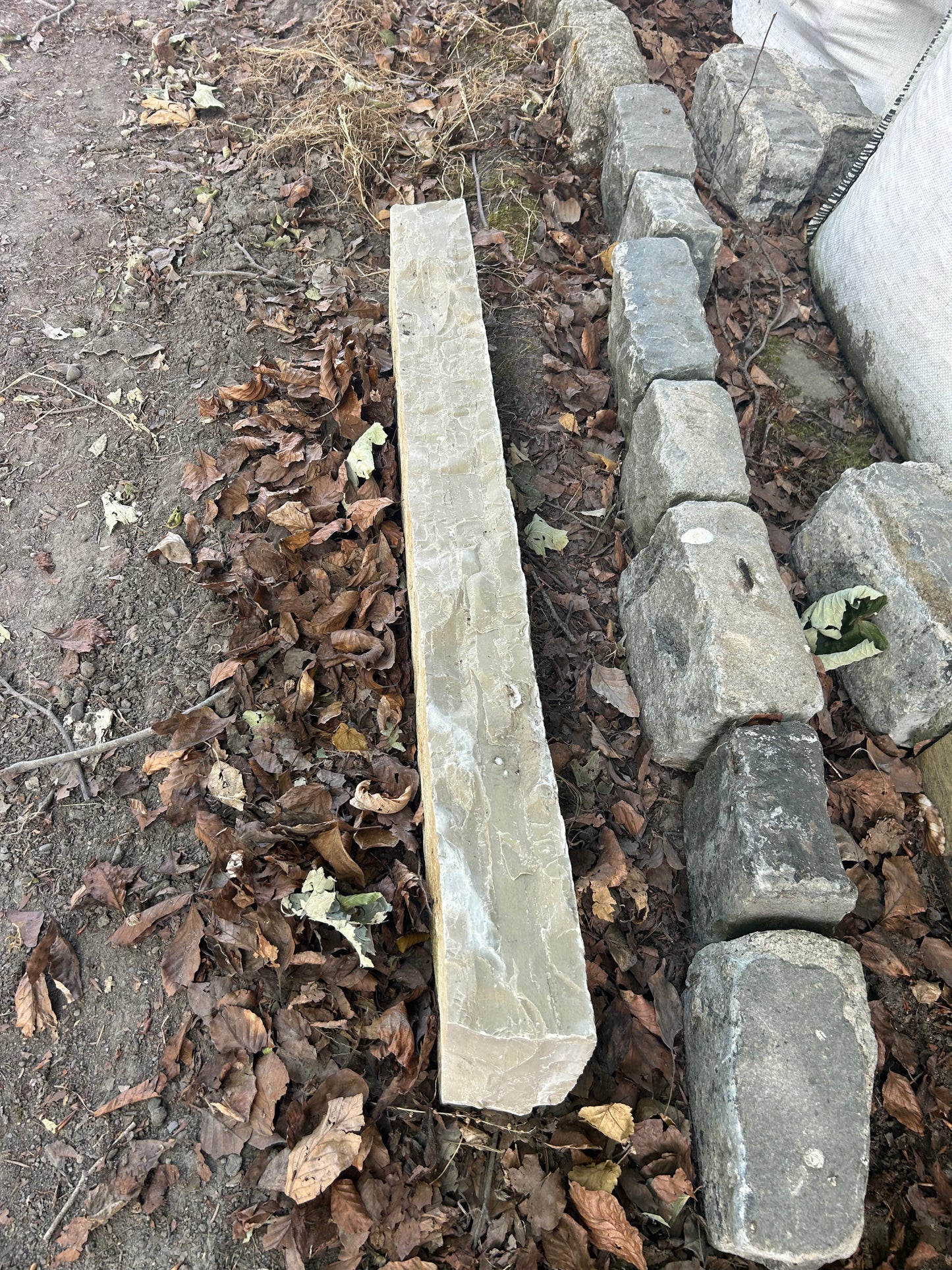Castlecomer Brown Limestone Driveway 6” High Chiseled Kerbs x 10 linear meters on pallet/ Free Delivery in Ireland