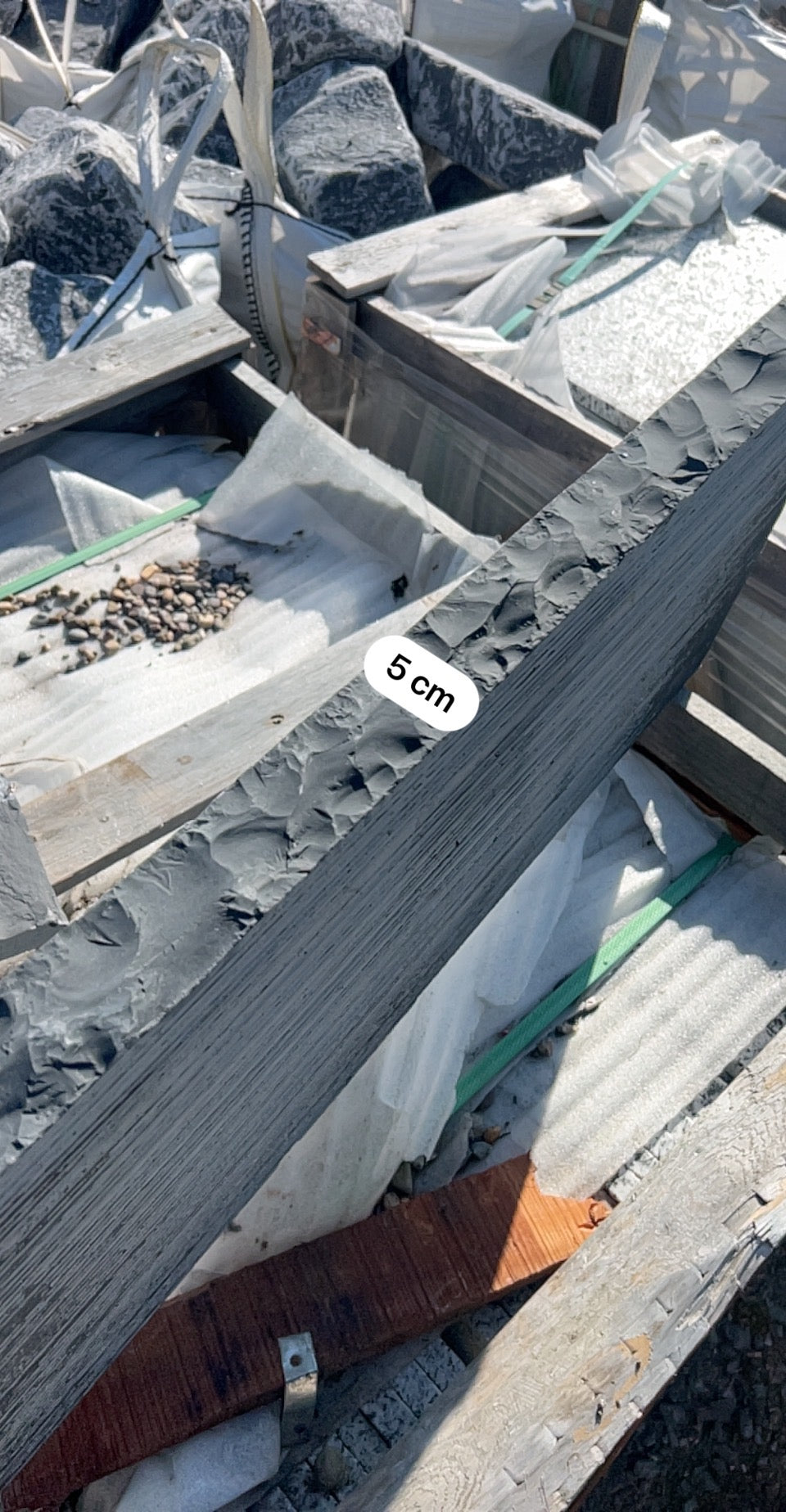 Valentia Black Chisel Edged Wall Capping 350mm x 50mm x 10 linear meters on pallet/ Free Delivery in Ireland