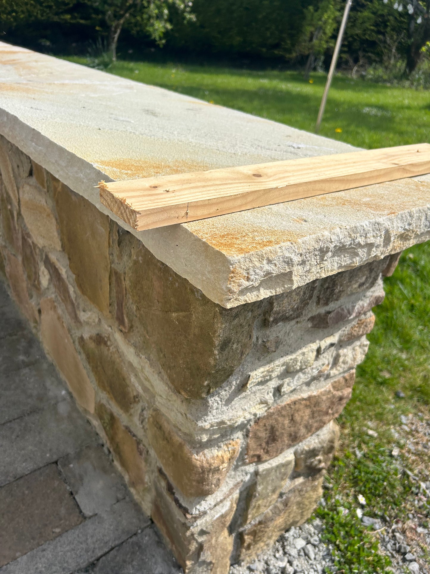 Tipperary Sandstone Wall Capping 350mm x 10 Lm on pallet / free delivery in Ireland