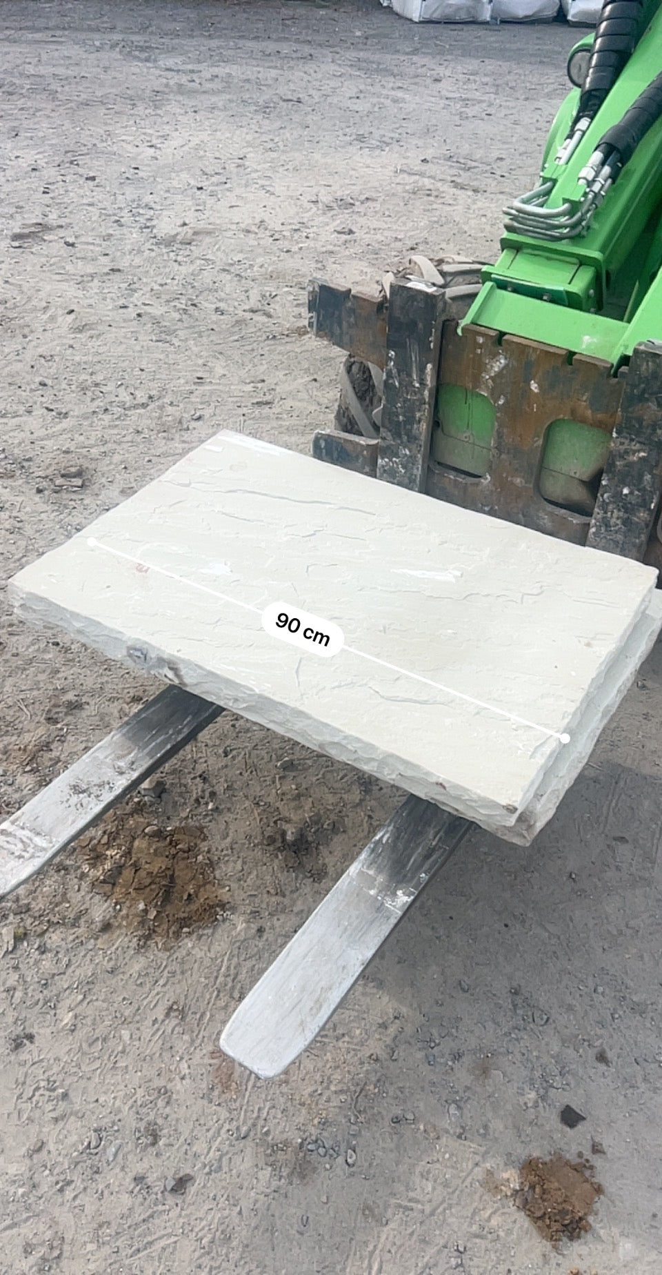 Tipperary Sandstone Hearthstone / Steps x 2 pieces 600mm x 900mm x 80mm ( chisel edged ) on pallet / free delivery Ireland
