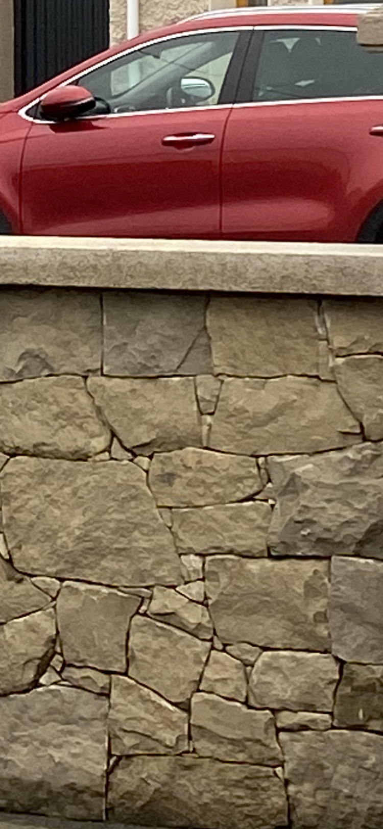 Wicklow Golden Granite Wall Capping 330mm x 60mm x 10 linear meters on a pallet / free delivery in Ireland