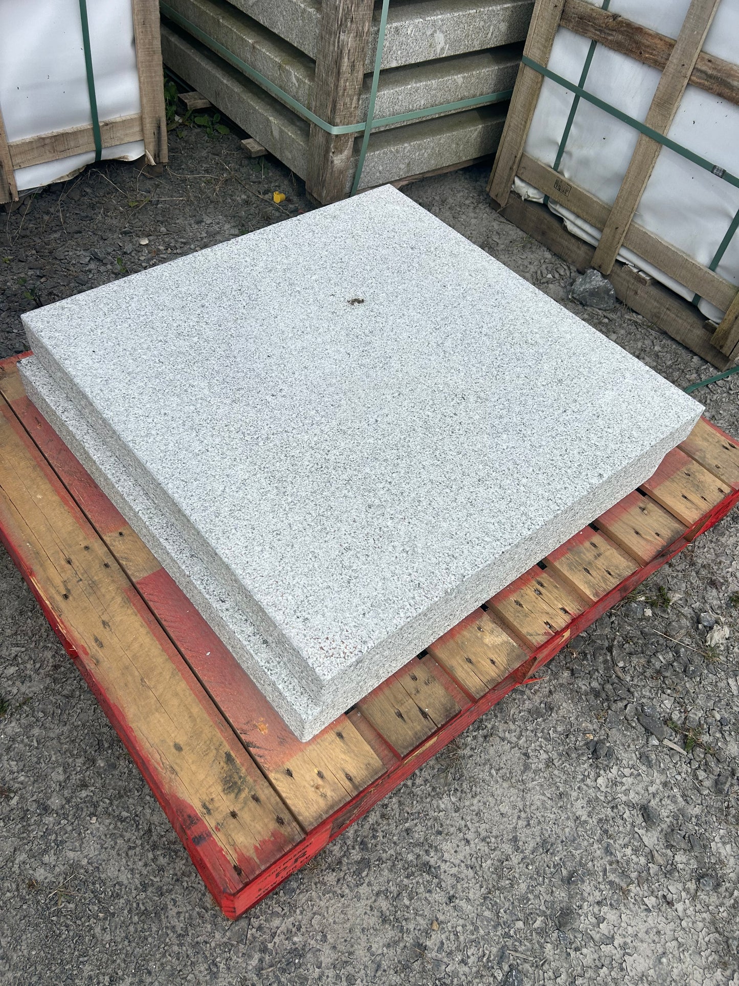 Merrion Silver Grey Granite Pier Caps ( Sold as pair ) 550mm x 550mm x 100mm / Free Delivery in Ireland