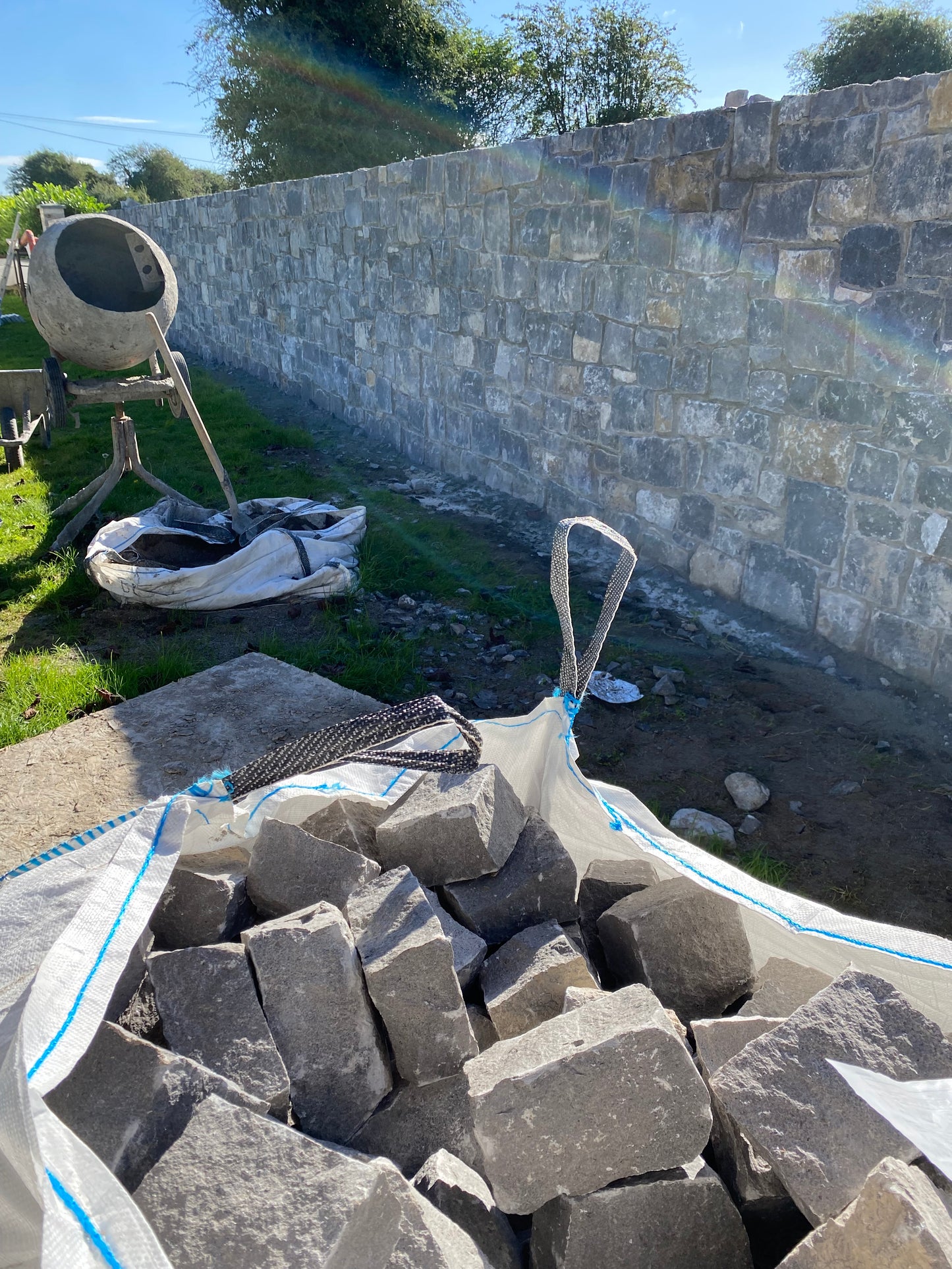 An Autumn Offer ! Order 30 bulk bags of Galway Guillotened Limestone Building Stone ( Full Artic Load ) Free Delivery in Ireland 35% off while stocks last !!!
