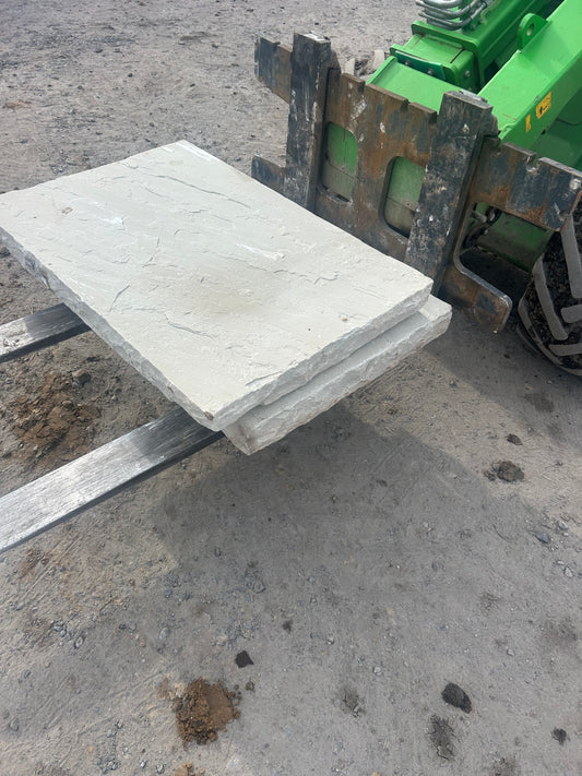 Tipperary Sandstone Hearthstone / Steps x 2 pieces 600mm x 900mm x 80mm ( chisel edged ) on pallet / free delivery Ireland