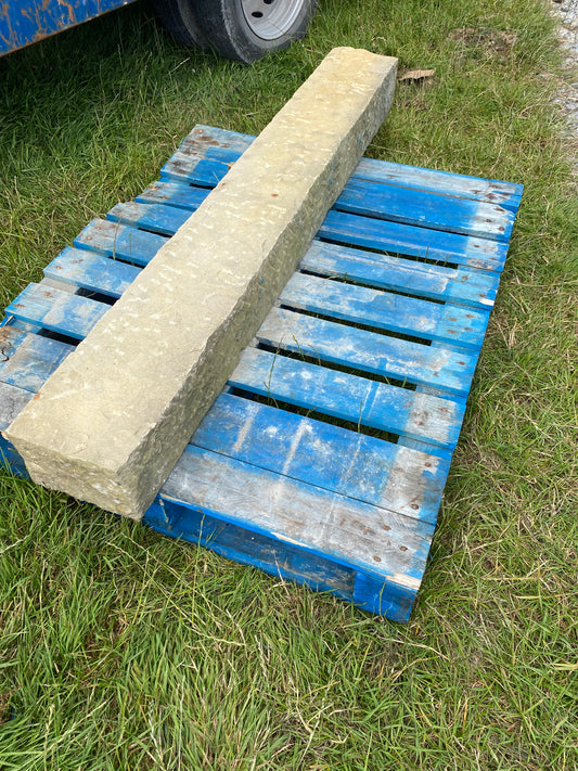 Tipperary Cream Sandstone Chiseled 1200mm x 200mm x 200mm x 2 number on pallet free delivery in Ireland