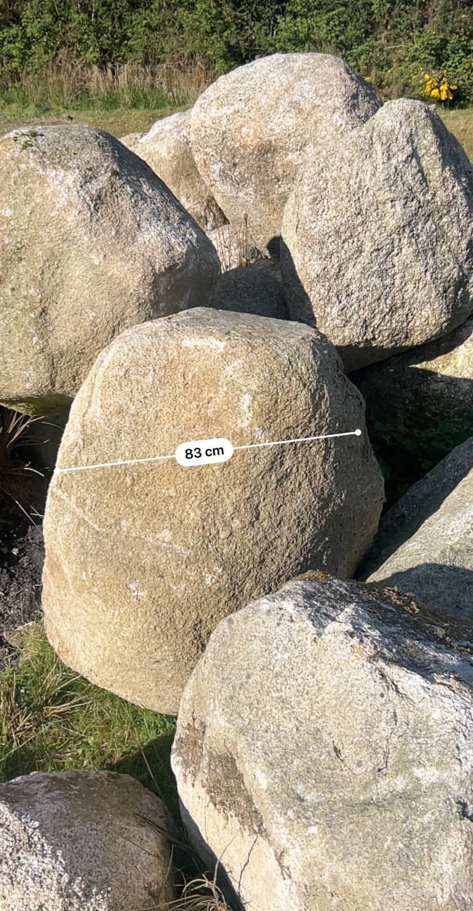 Granite Glacial Landscape Boulders, Large Specimen Stones, Sold Individually