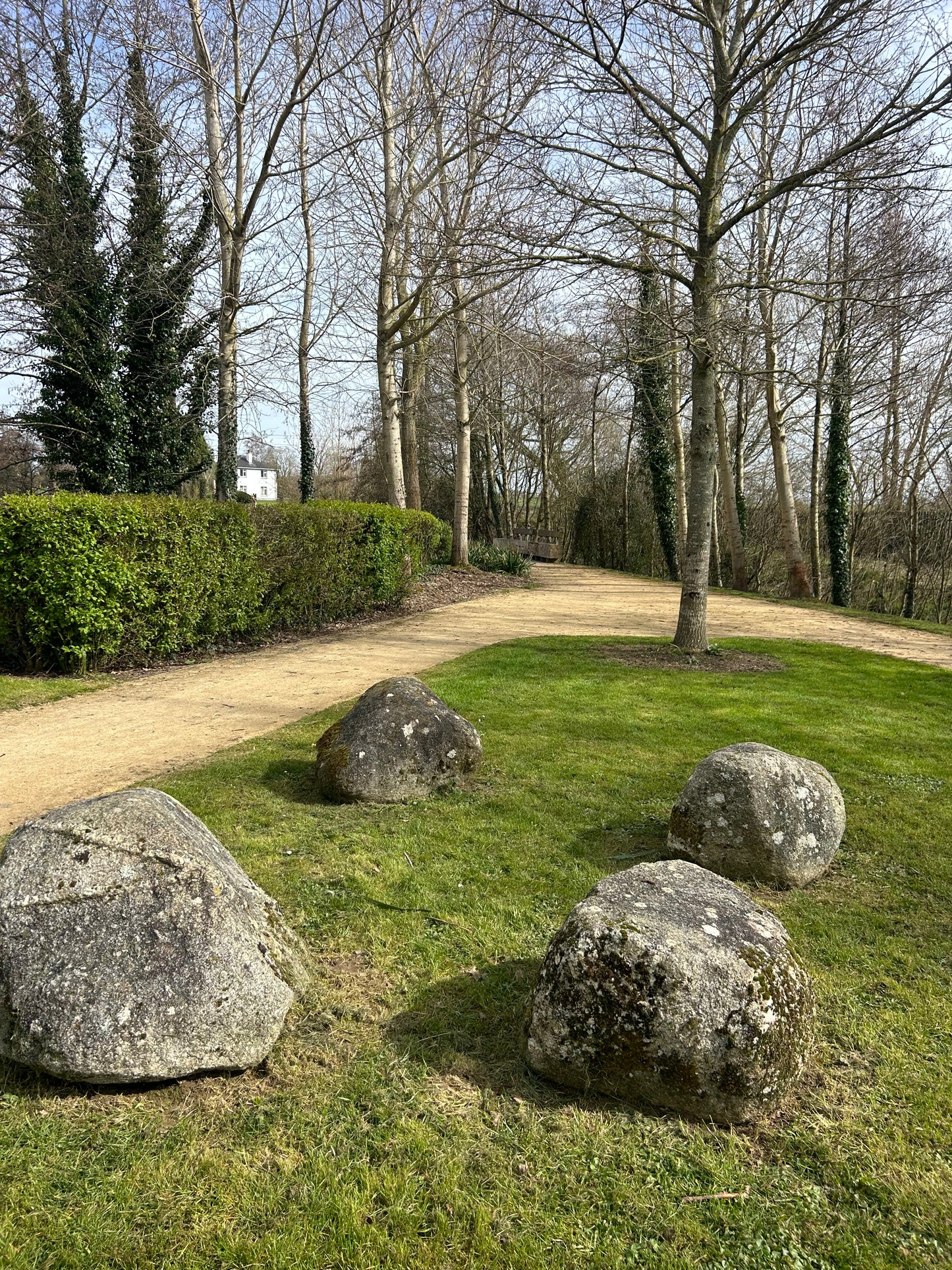 Extra Large Glacial Granite Round Landscape Boulders x 3 number / Free Delivery in Ireland