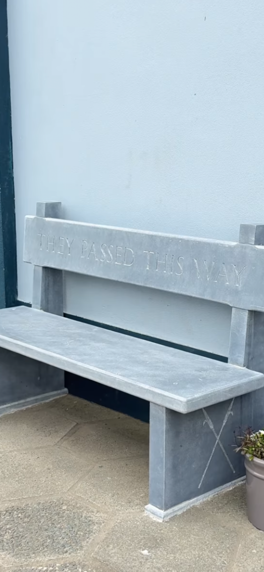Kilkenny Blue Sanded Limestone ‘ Tidy Towns ‘ Village Bench / Free Delivery in Ireland