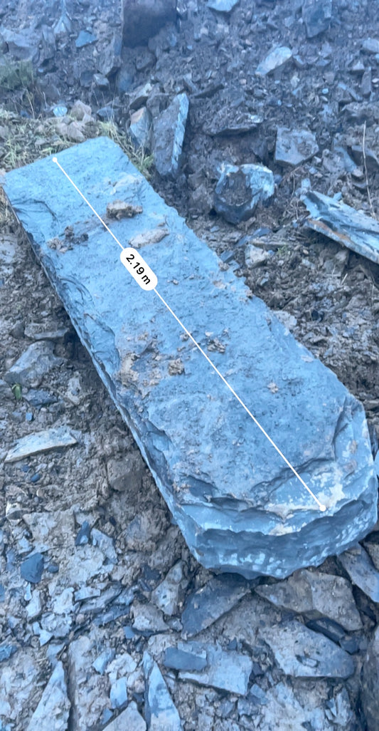 Old Valentia Black Slate Limestone 7 ft Gate Posts x 2 number ( pair on pallet )