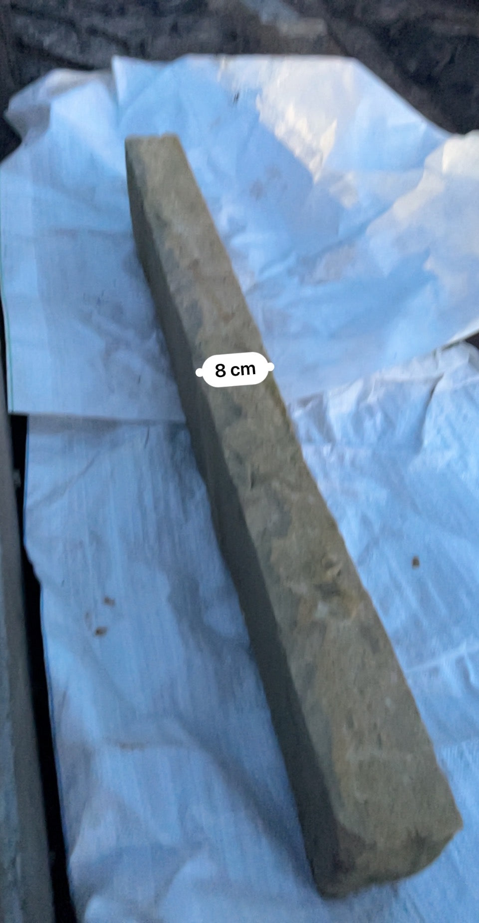 Tipperary Cream Chiseled Finish Natural Stone Driveway Kerbs 6” H x 3”+ T x 36” L x 10 Lm on pallet / Free Delivery in Ireland