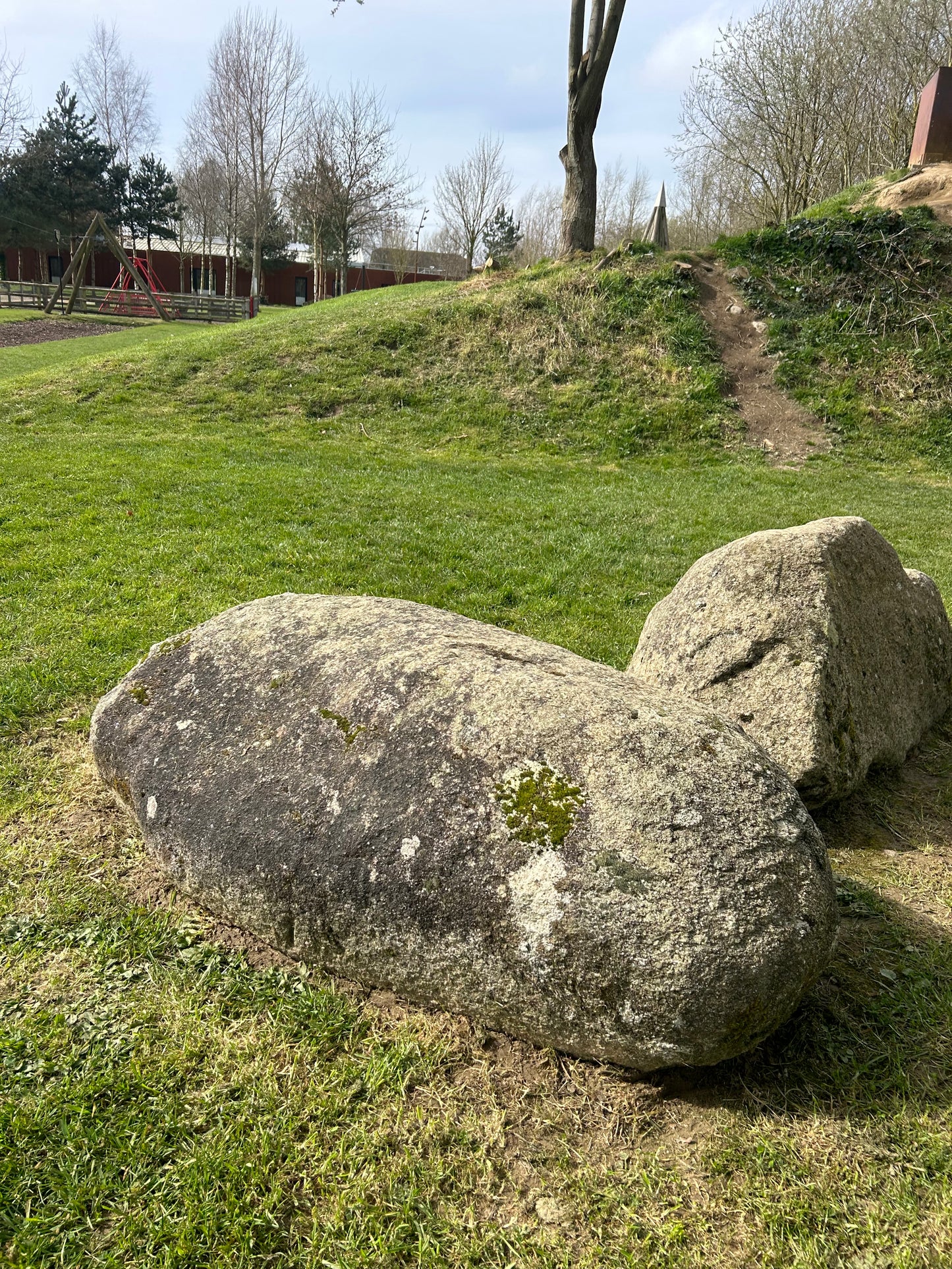 Extra Large Glacial Granite Round Landscape Boulders x 3 number / Free Delivery in Ireland