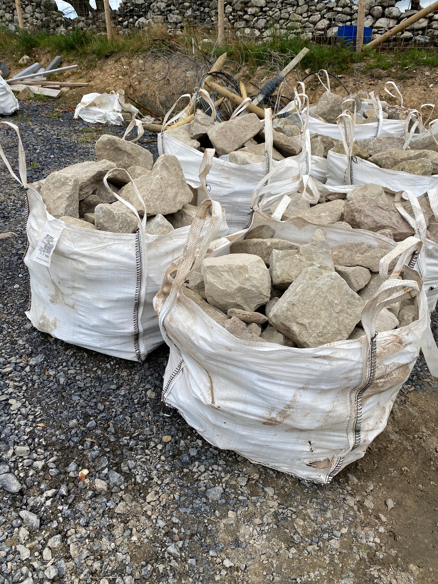 Old Salvage Reclaimed Brown Postman Pat Cornerstones / Packed in a bulk bag / Free Delivery in Ireland