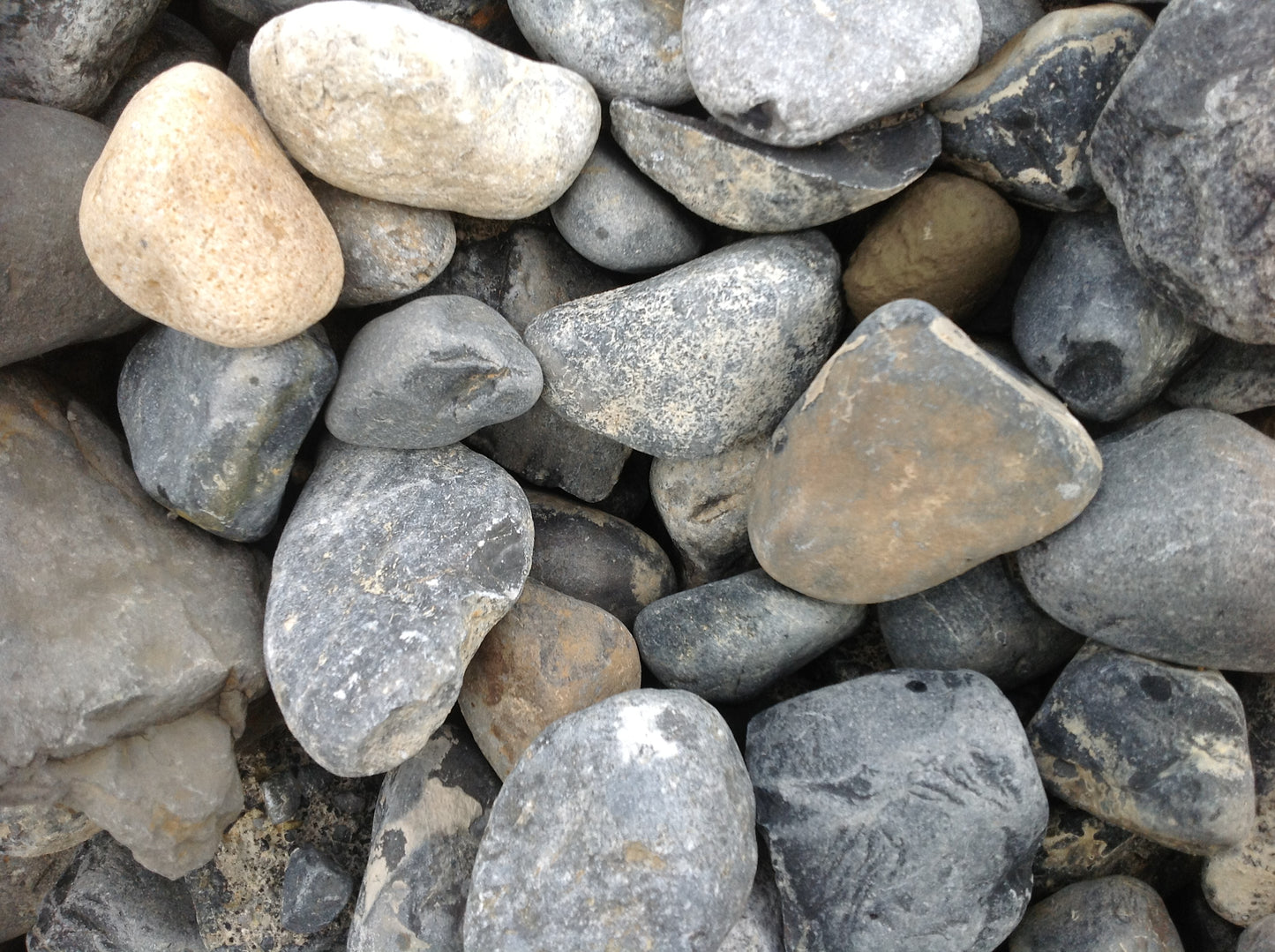 Galway Round Grey Limestone Driveway Pebble 20mm x 30 ton - free delivery Ireland