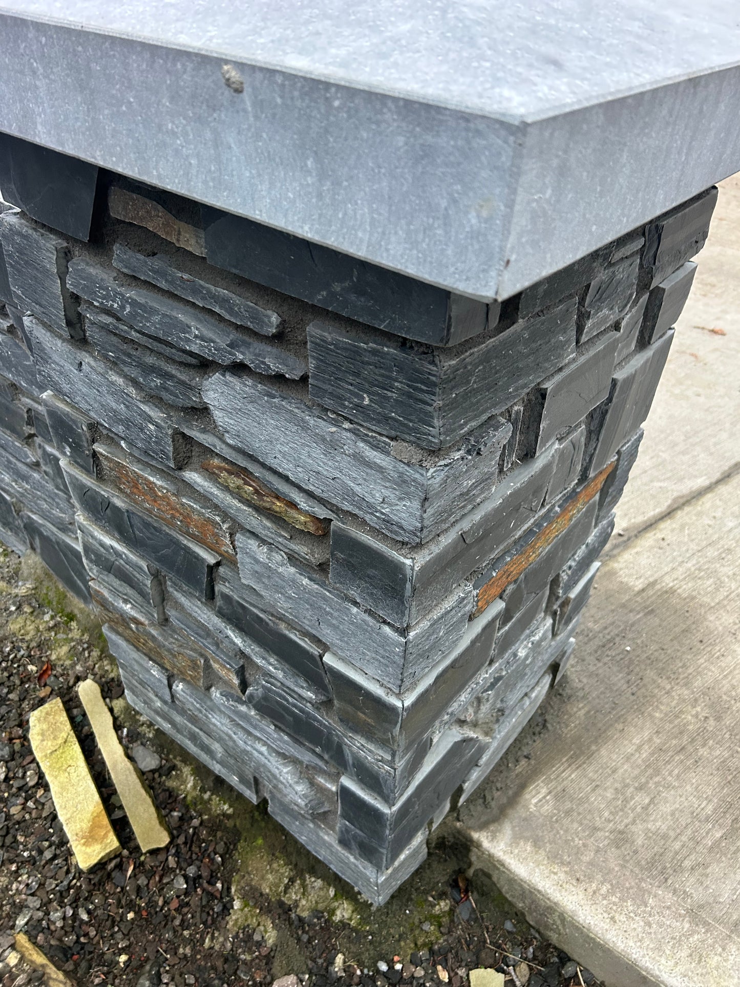 Donegal Black Slate Cladding and Corners 30mm / 10m2 or linear meters in pallet  / Free Delivery in Ireland