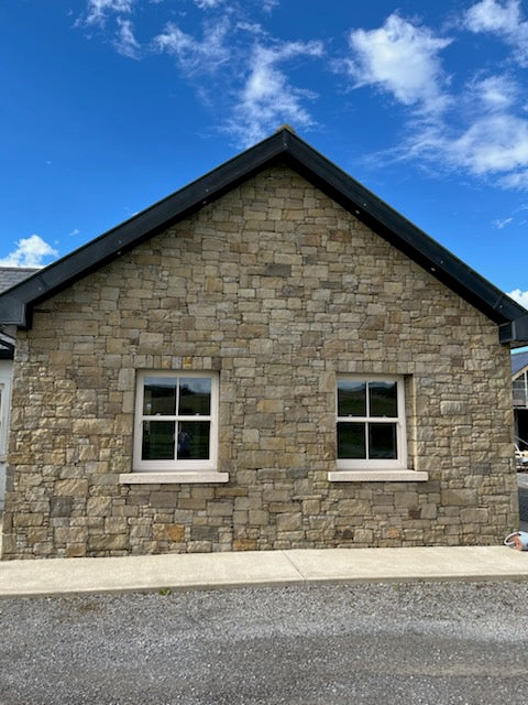 Clonaslee Cotswold Cream Guillotened Building Stone for Houses & Walls / Bulk Bag / Free Shipping in Ireland