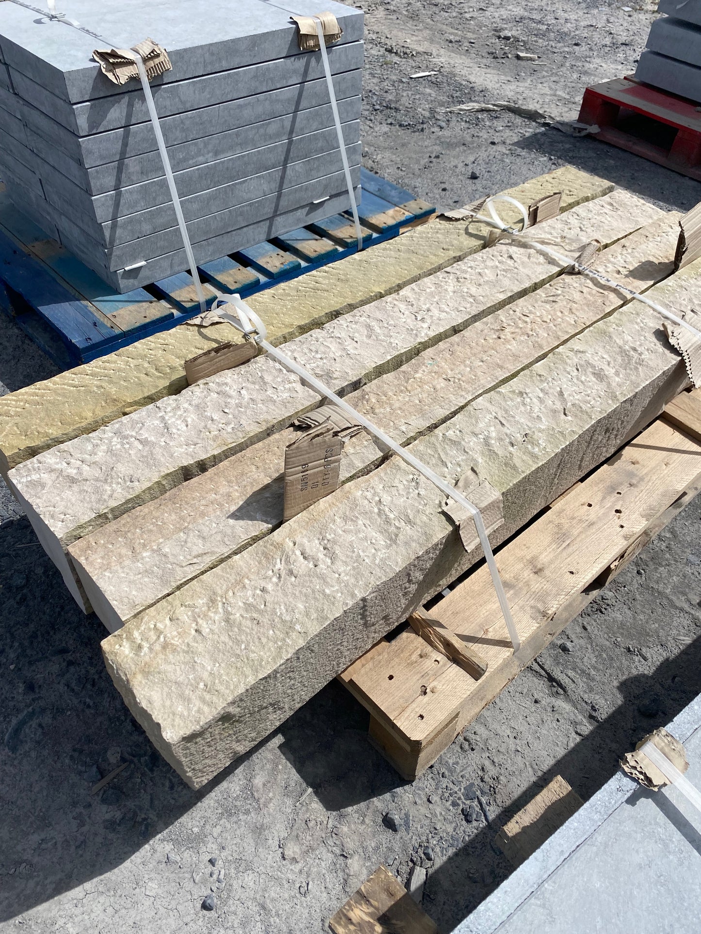 Tipperary Cream Sandstone Chiseled 1200mm x 200mm x 200mm x 2 number on pallet free delivery in Ireland