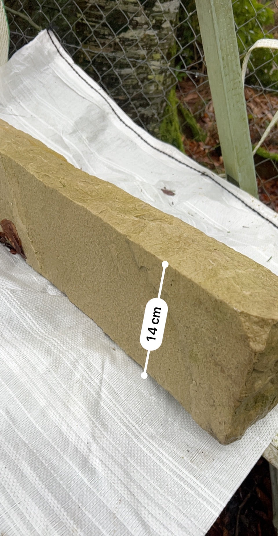 Tipperary Cream Chiseled Finish Natural Stone Driveway Kerbs 6” H x 3”+ T x 36” L x 10 Lm on pallet / Free Delivery in Ireland