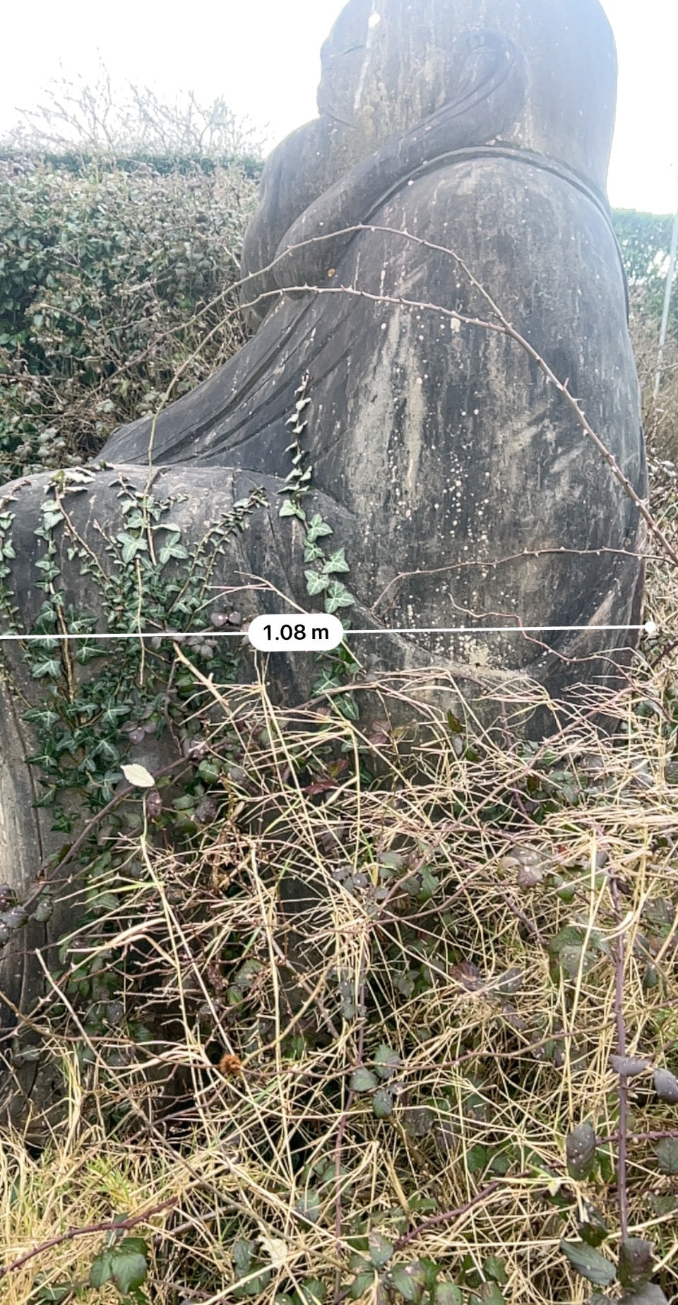 Attract Abundance , Happiness , Contentment into your life with the Large Happy Buddha Statue 2.2 m high x 8000 kilos in solid limestone natural stone / Free Delivery in Ireland