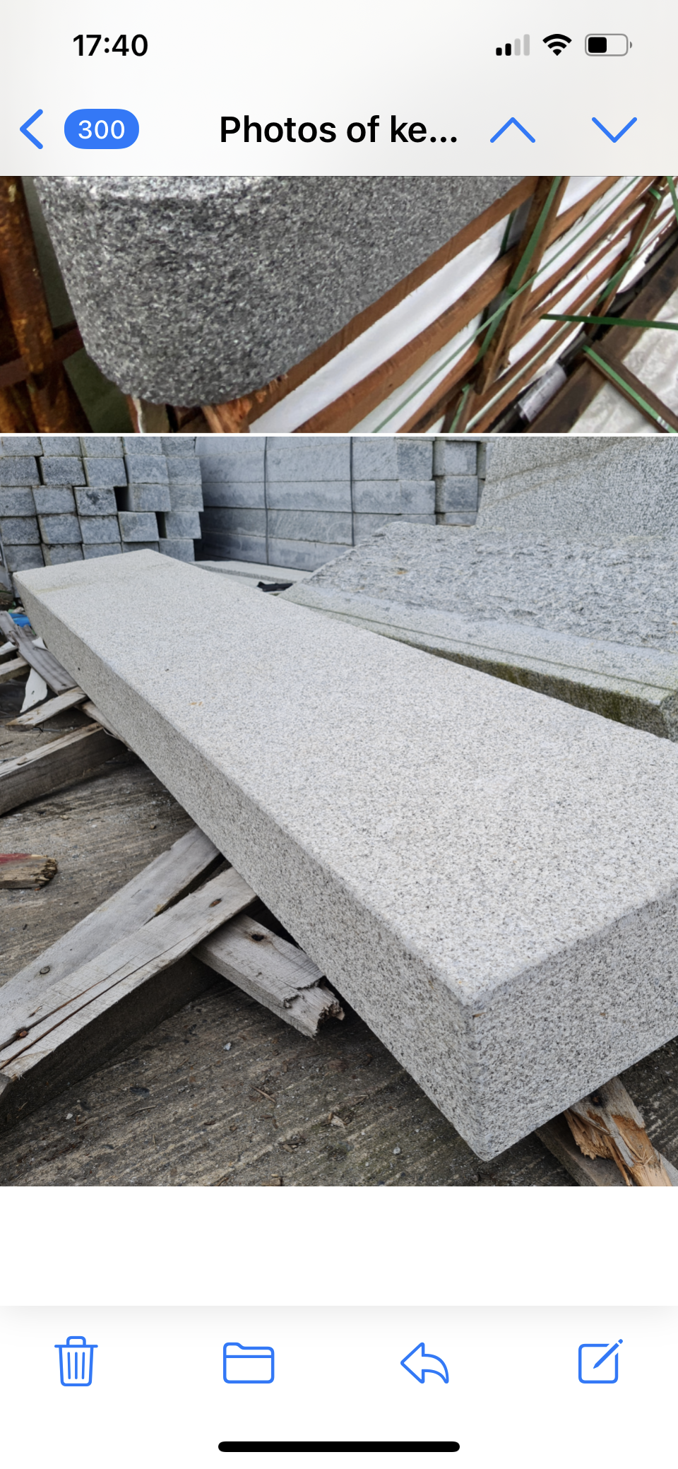 Merrion Grey Granite Heavy Duty 6” Thick Steps x 1m x 14”, sold as a pair / Free Delivery in Ireland