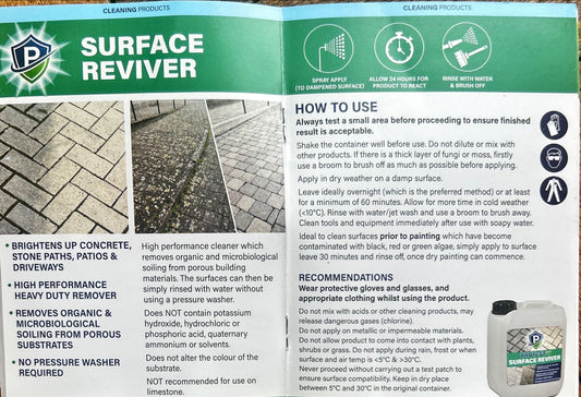 Sandstone Natural Stone Patio Cleaner / Reviver x 5 litres can / Free Delivery in Ireland