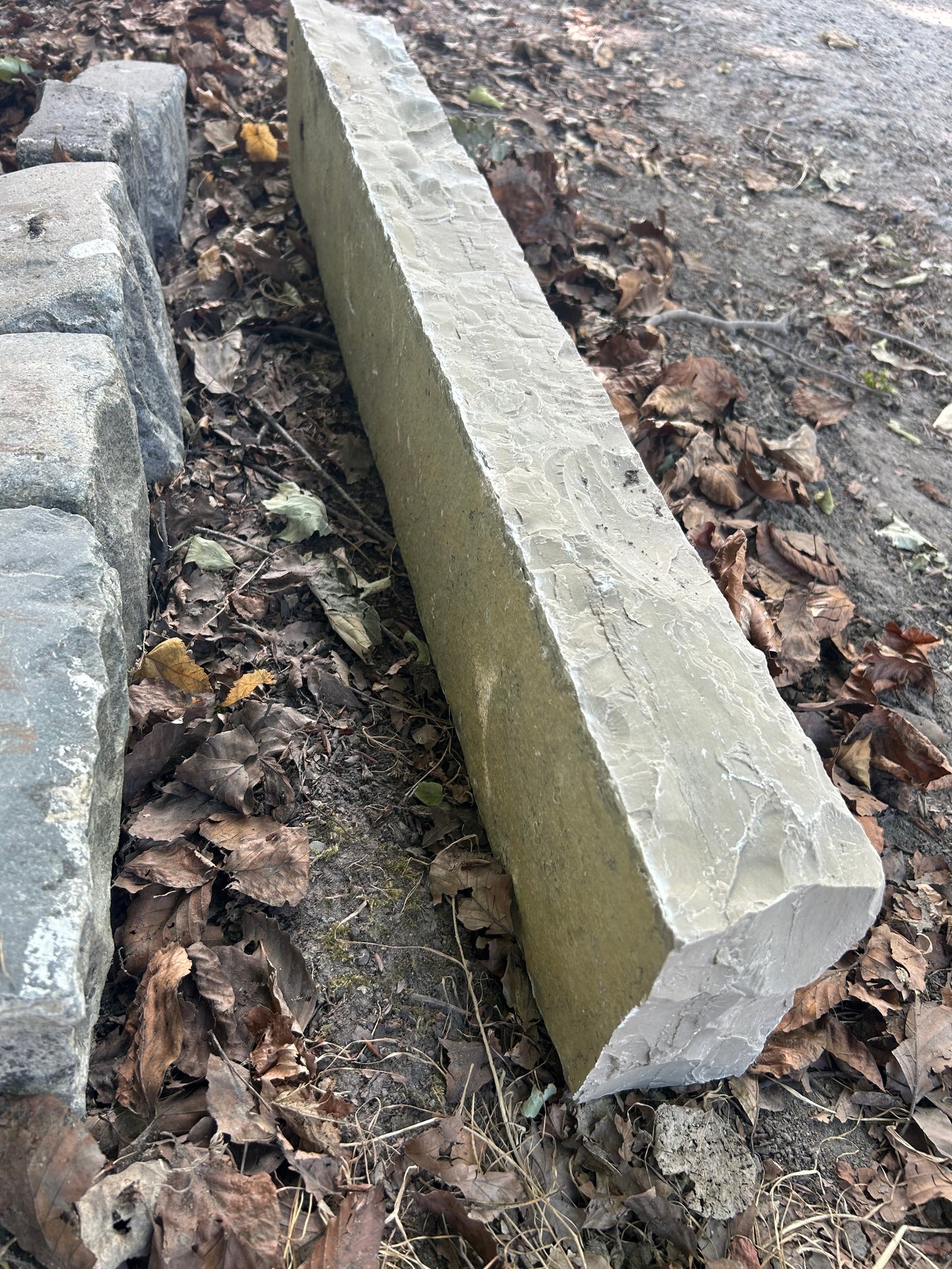 Castlecomer Brown Limestone Driveway 6” High Chiseled Kerbs x 10 linear meters on pallet/ Free Delivery in Ireland