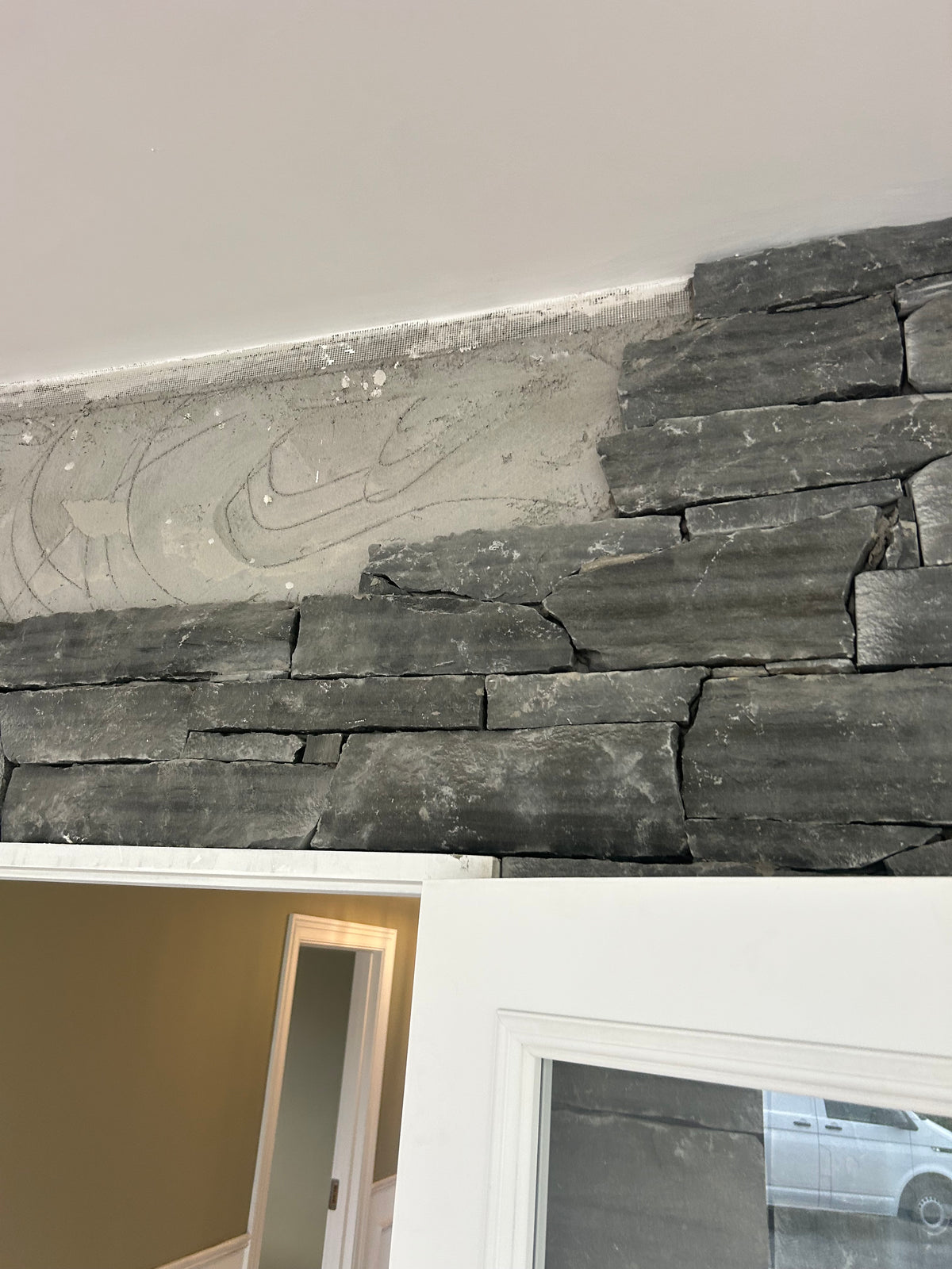 Liscannor Dark Grey Limestone Cladding 30mm & Corners/ 10 m2 or linear meters on pallet / Free Delivery in Ireland
