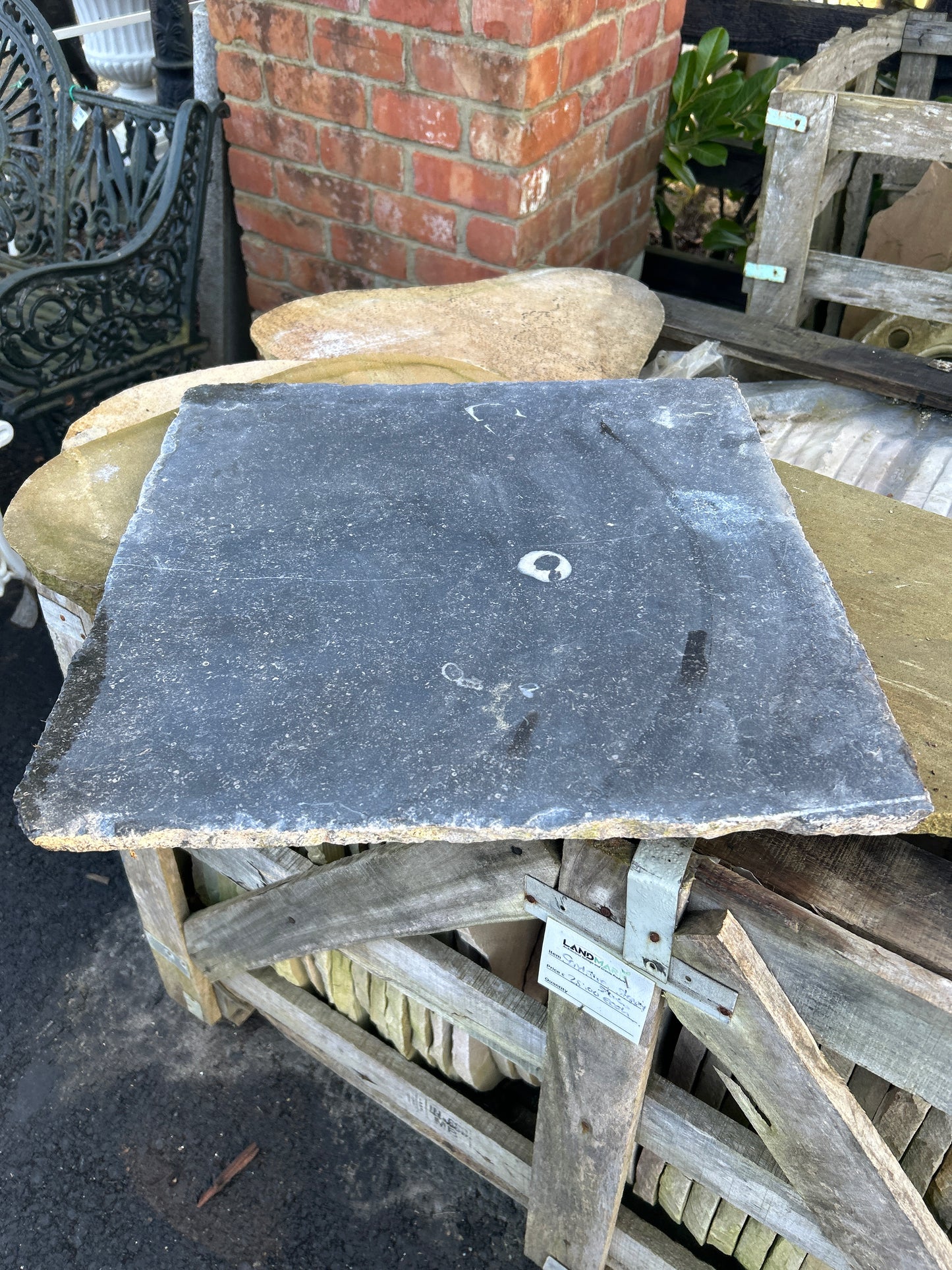 Old Salvage Reclaimed Brussels Blue Flagstones 20 inches x 20 inches x 1” x  100m2 Summer Deal !!! / Free Delivery in Ireland