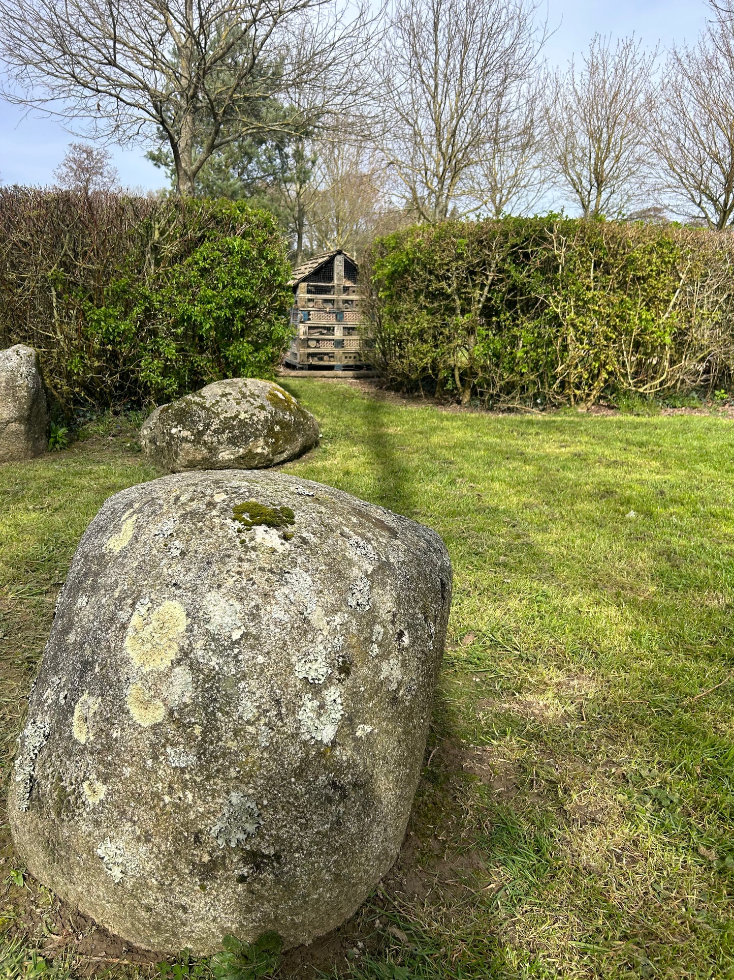 Extra Large Glacial Granite Round Landscape Boulders x 3 number / Free Delivery in Ireland