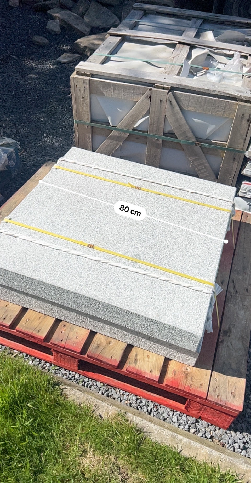 Merrion Grey Silver Natural Granite Stone Pier Caps 800mm x 800mm x 100mm / Sold As Pair On Pallet / Free Delivery in Ireland