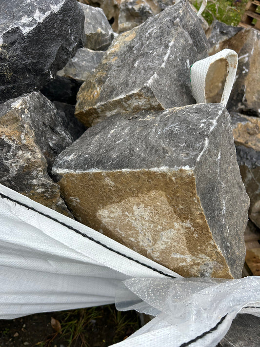Old Style White Galway XL Limestone Cornerstones in bulk bag / Free Delivery in Ireland